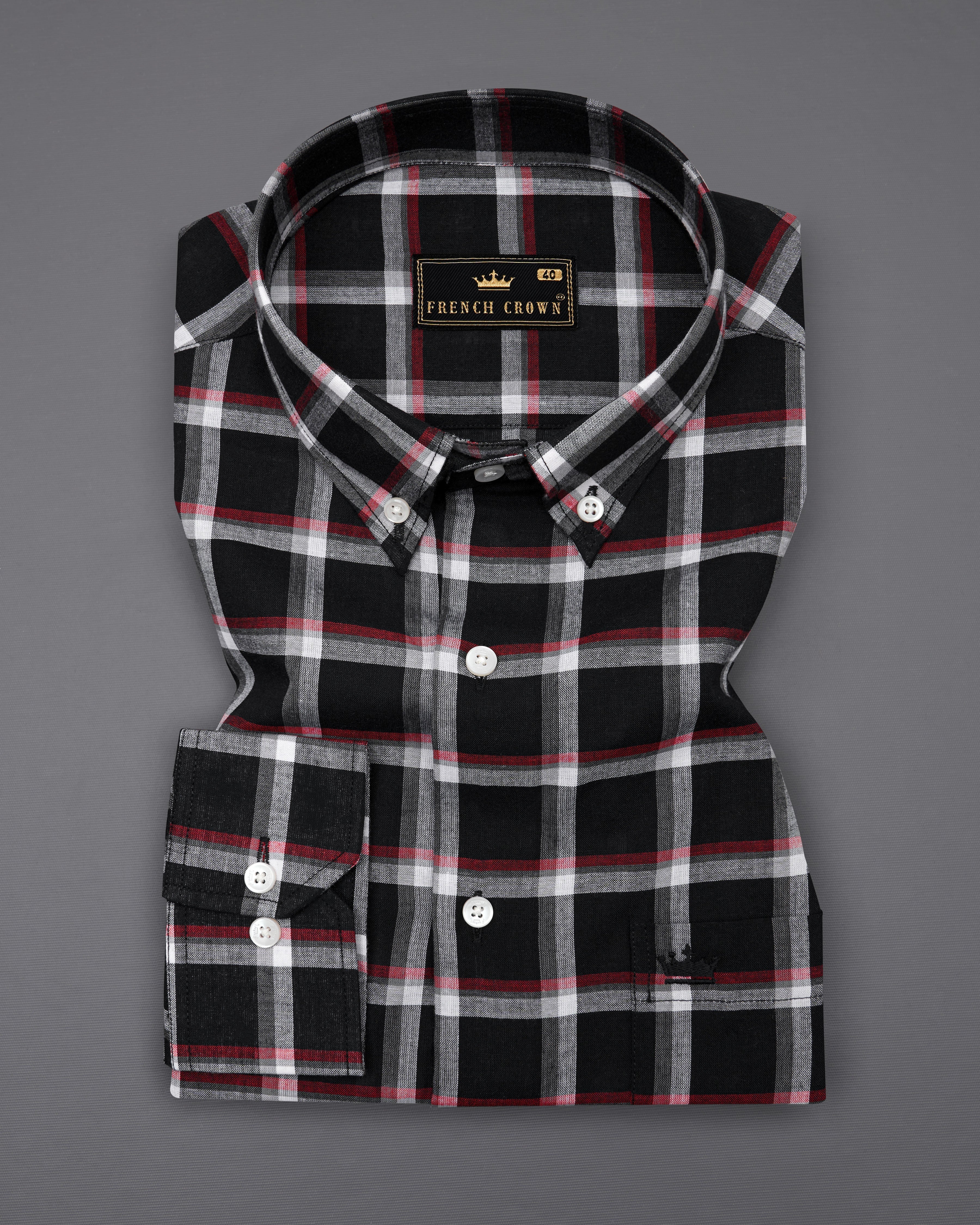 Jade Black and White Plaid Premium Cotton Shirt 8726-BD-38,8726-BD-H-38,8726-BD-39,8726-BD-H-39,8726-BD-40,8726-BD-H-40,8726-BD-42,8726-BD-H-42,8726-BD-44,8726-BD-H-44,8726-BD-46,8726-BD-H-46,8726-BD-48,8726-BD-H-48,8726-BD-50,8726-BD-H-50,8726-BD-52,8726-BD-H-52
