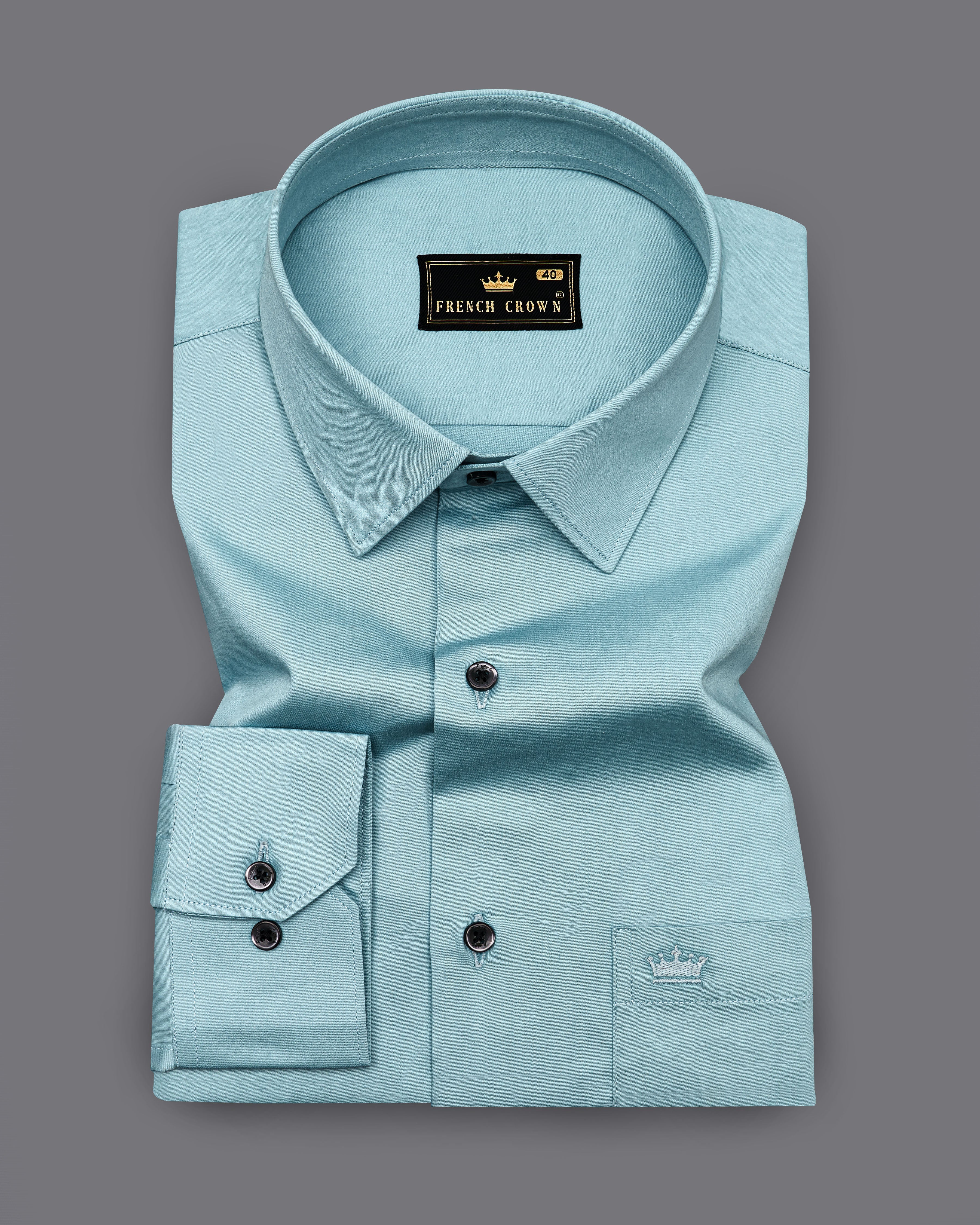 Glacier Blue Super Soft Premium Cotton Shirt 8863-BLK-38, 8863-BLK-H-38, 8863-BLK-39, 8863-BLK-H-39, 8863-BLK-40, 8863-BLK-H-40, 8863-BLK-42, 8863-BLK-H-42, 8863-BLK-44, 8863-BLK-H-44, 8863-BLK-46, 8863-BLK-H-46, 8863-BLK-48, 8863-BLK-H-48, 8863-BLK-50, 8863-BLK-H-50, 8863-BLK-52, 8863-BLK-H-52