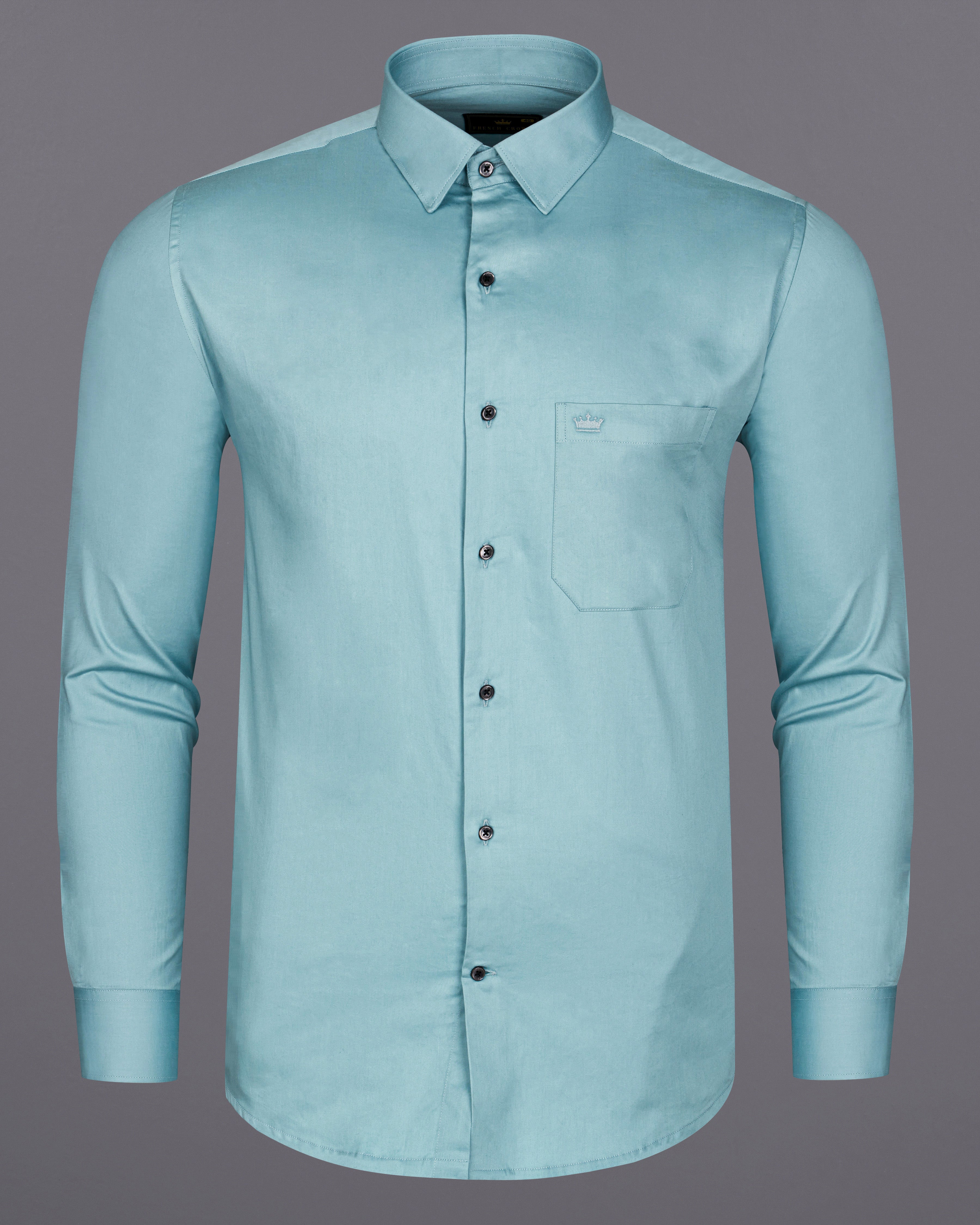 Glacier Blue Super Soft Premium Cotton Shirt 8863-BLK-38, 8863-BLK-H-38, 8863-BLK-39, 8863-BLK-H-39, 8863-BLK-40, 8863-BLK-H-40, 8863-BLK-42, 8863-BLK-H-42, 8863-BLK-44, 8863-BLK-H-44, 8863-BLK-46, 8863-BLK-H-46, 8863-BLK-48, 8863-BLK-H-48, 8863-BLK-50, 8863-BLK-H-50, 8863-BLK-52, 8863-BLK-H-52