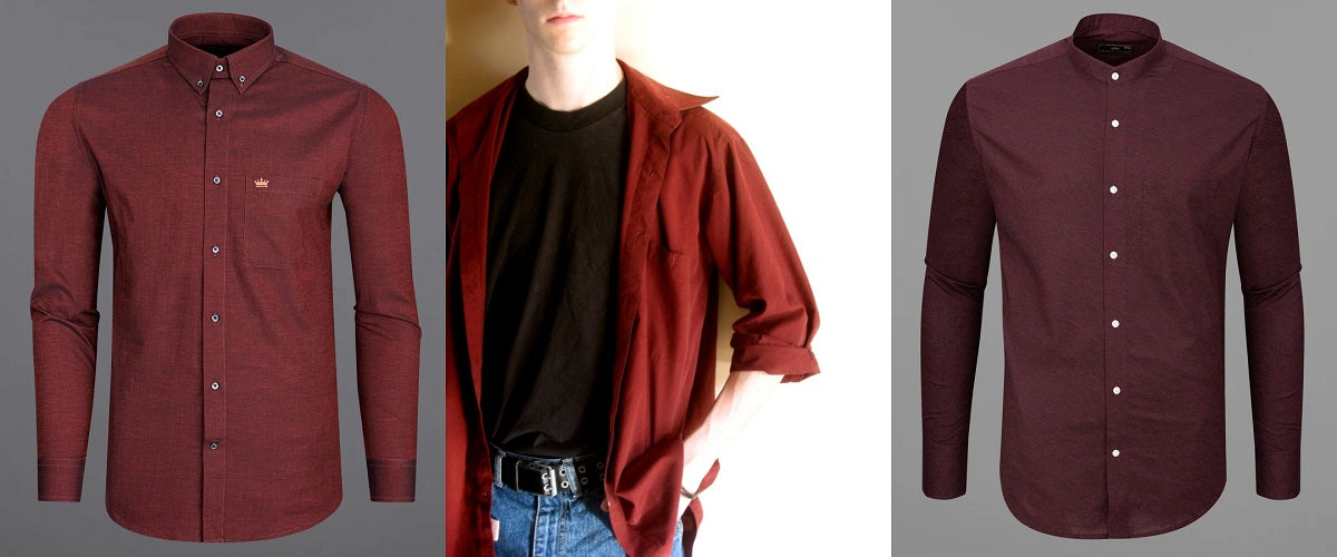 Maroon Shirt Matching Pants Ideas For Men