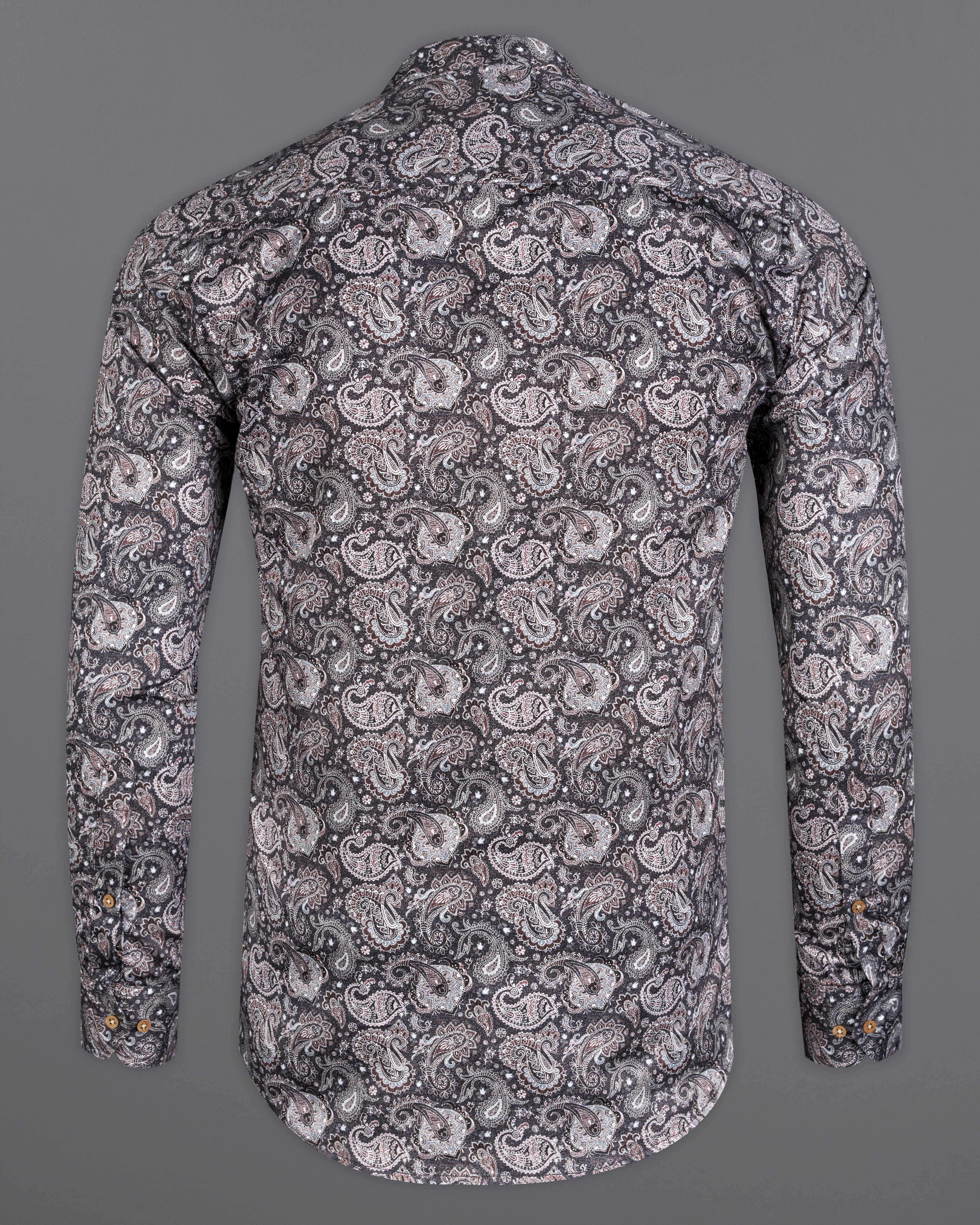 Tuna Gray and Copper Paisley Printed Super Soft Premium Cotton Kurta Shirt 10006-KS-38, 10006-KS-H-38, 10006-KS-39, 10006-KS-H-39, 10006-KS-40, 10006-KS-H-40, 10006-KS-42, 10006-KS-H-42, 10006-KS-44, 10006-KS-H-44, 10006-KS-46, 10006-KS-H-46, 10006-KS-48, 10006-KS-H-48, 10006-KS-50, 10006-KS-H-50, 10006-KS-52, 10006-KS-H-52