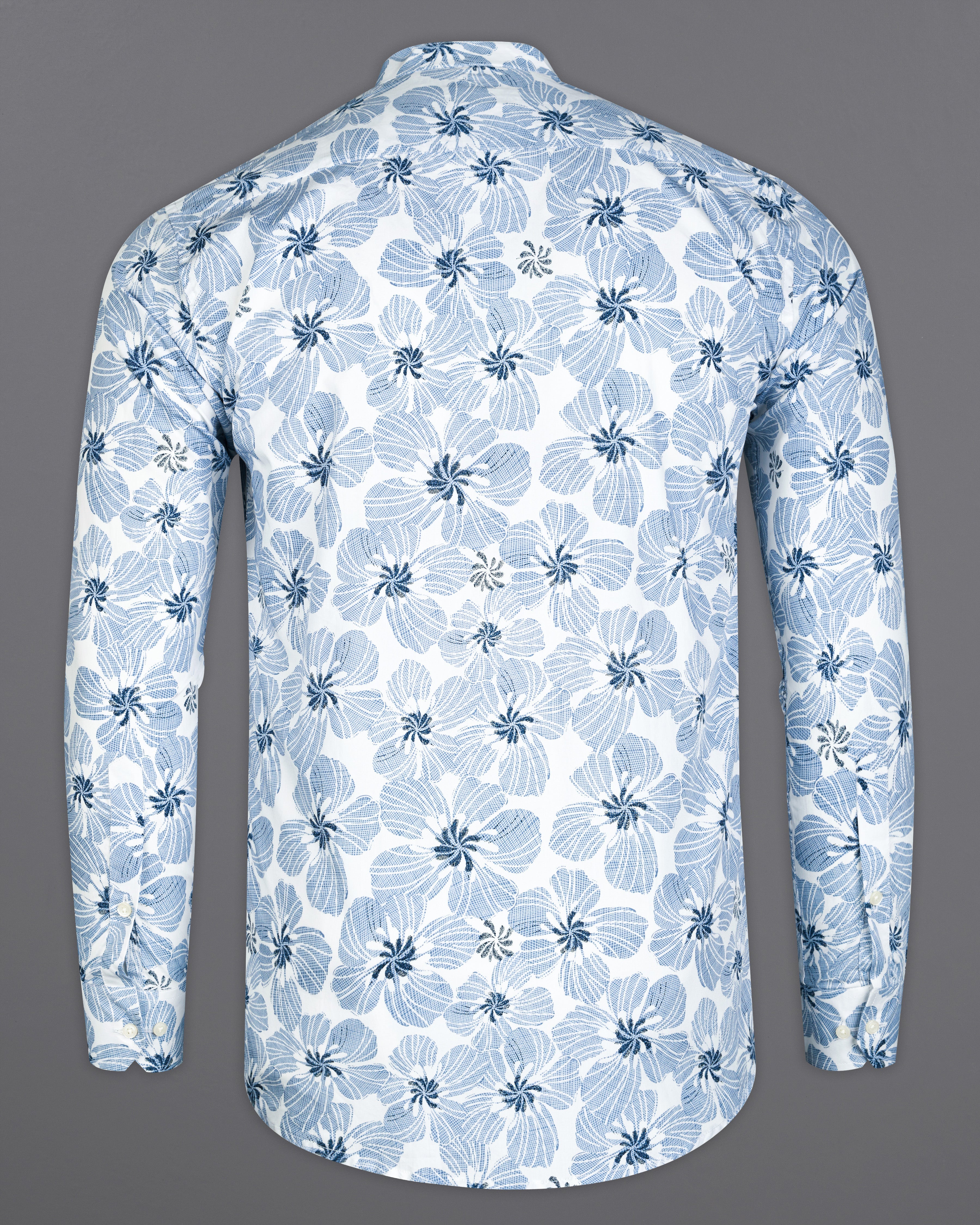 Aluminium Blue and White Floral Printed Premium Cotton Shirt 10010-M-38, 10010-M-H-38, 10010-M-39, 10010-M-H-39, 10010-M-40, 10010-M-H-40, 10010-M-42, 10010-M-H-42, 10010-M-44, 10010-M-H-44, 10010-M-46, 10010-M-H-46, 10010-M-48, 10010-M-H-48, 10010-M-50, 10010-M-H-50, 10010-M-52, 10010-M-H-52