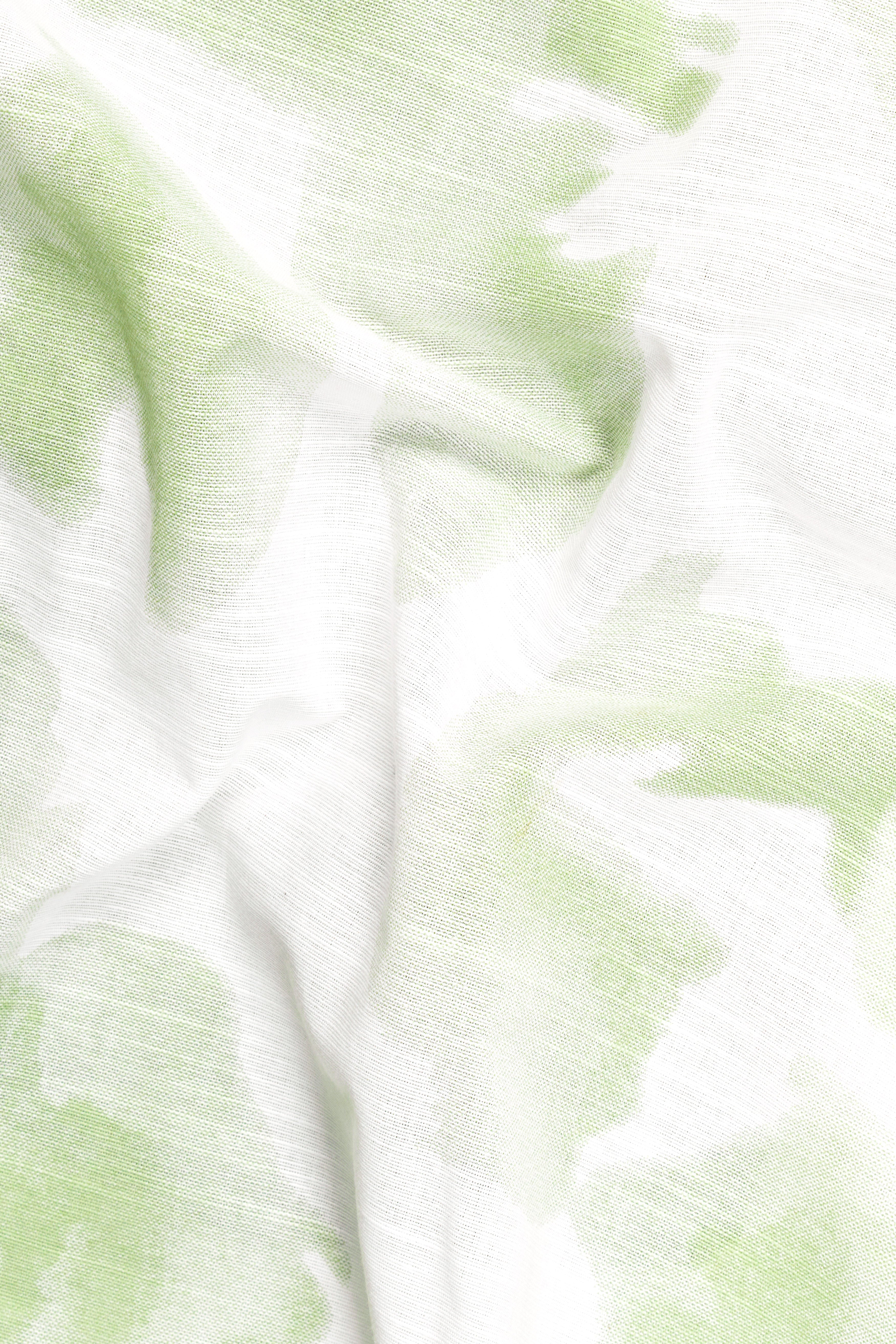 Sage Green and White Luxurious Linen Shirt