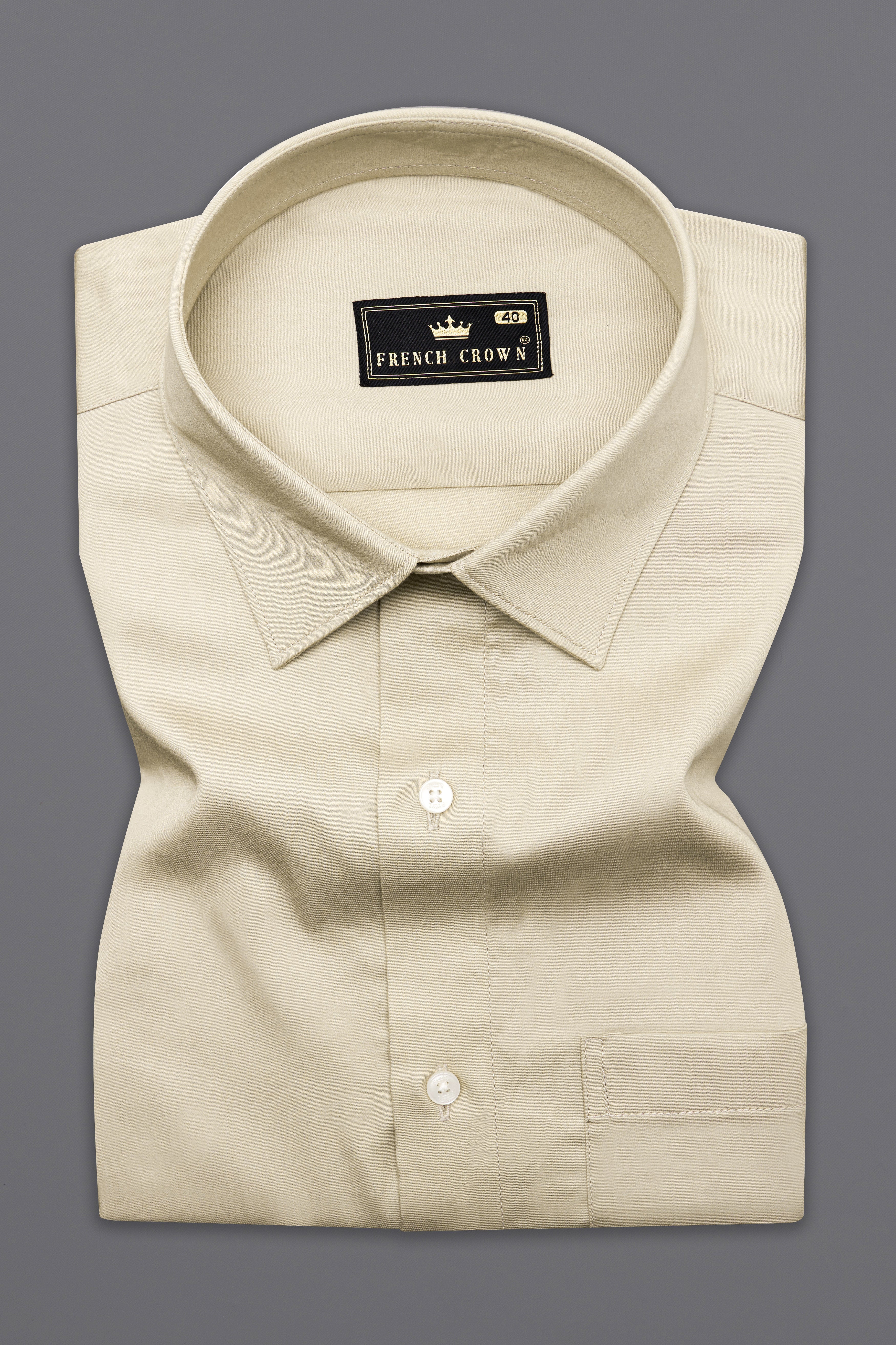 Coriander Brown Super Soft Premium Cotton Designer Shirt