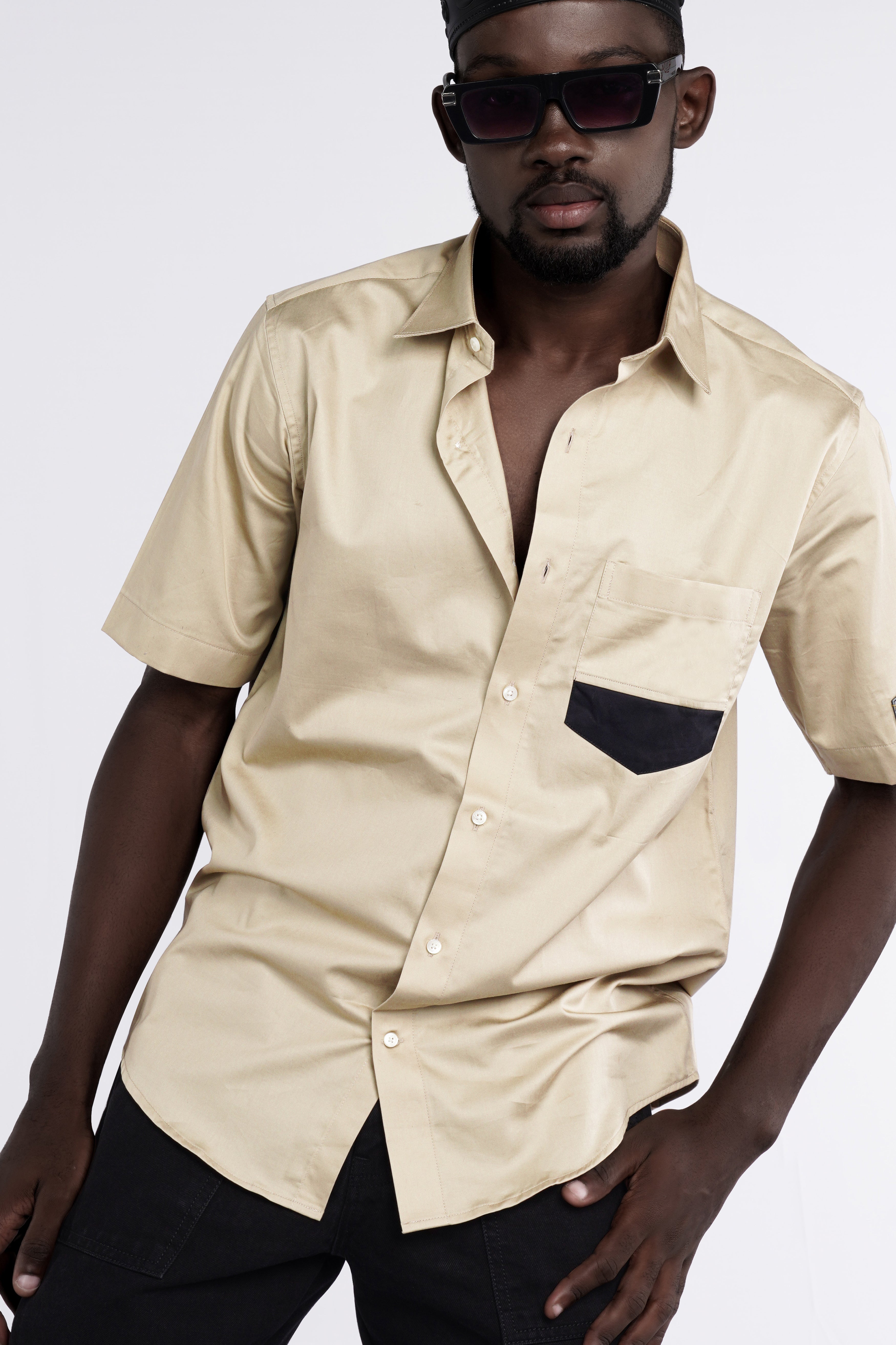 Coriander Brown Super Soft Premium Cotton Designer Shirt