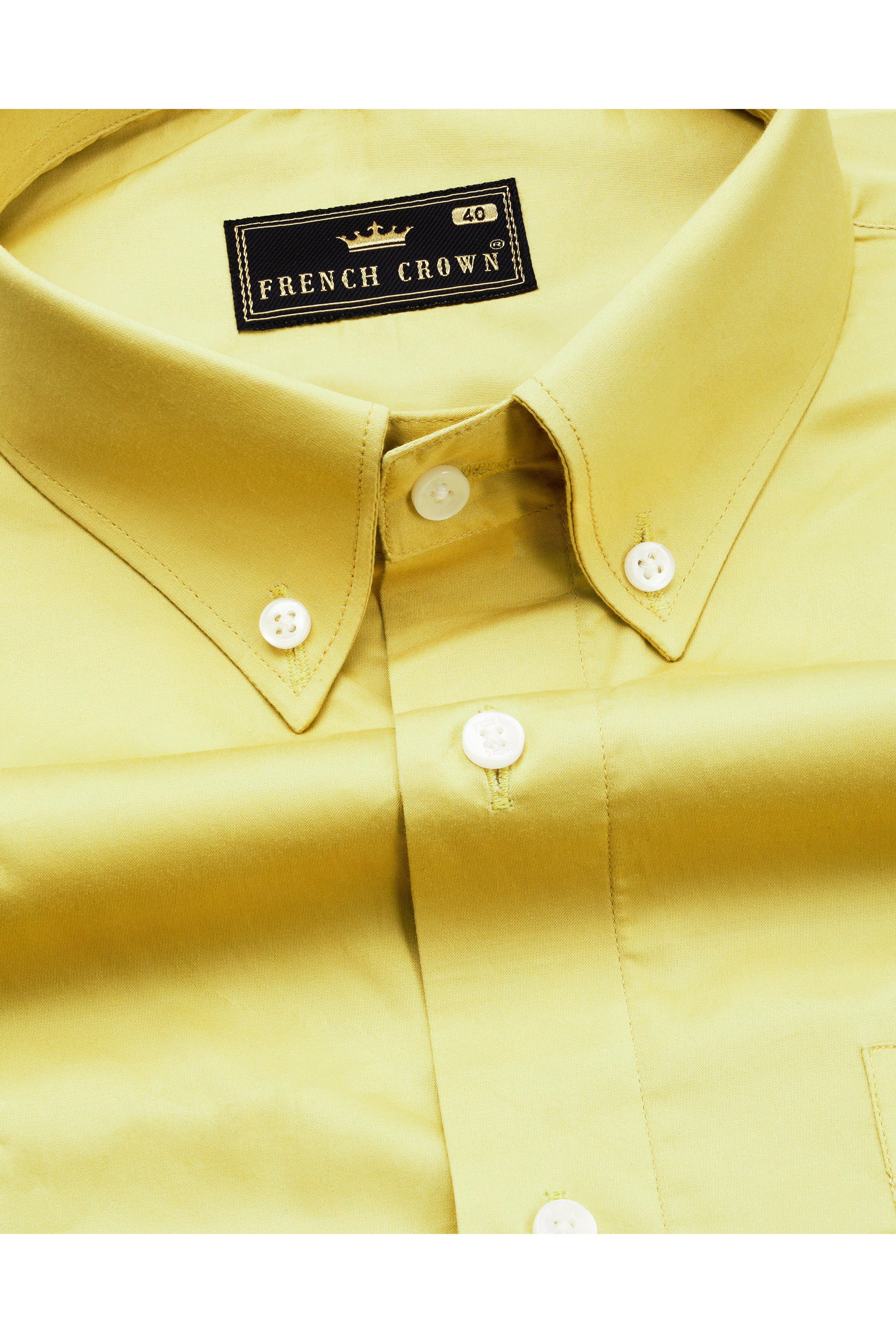 Chenin yellow Super Soft Premium Cotton Shirt