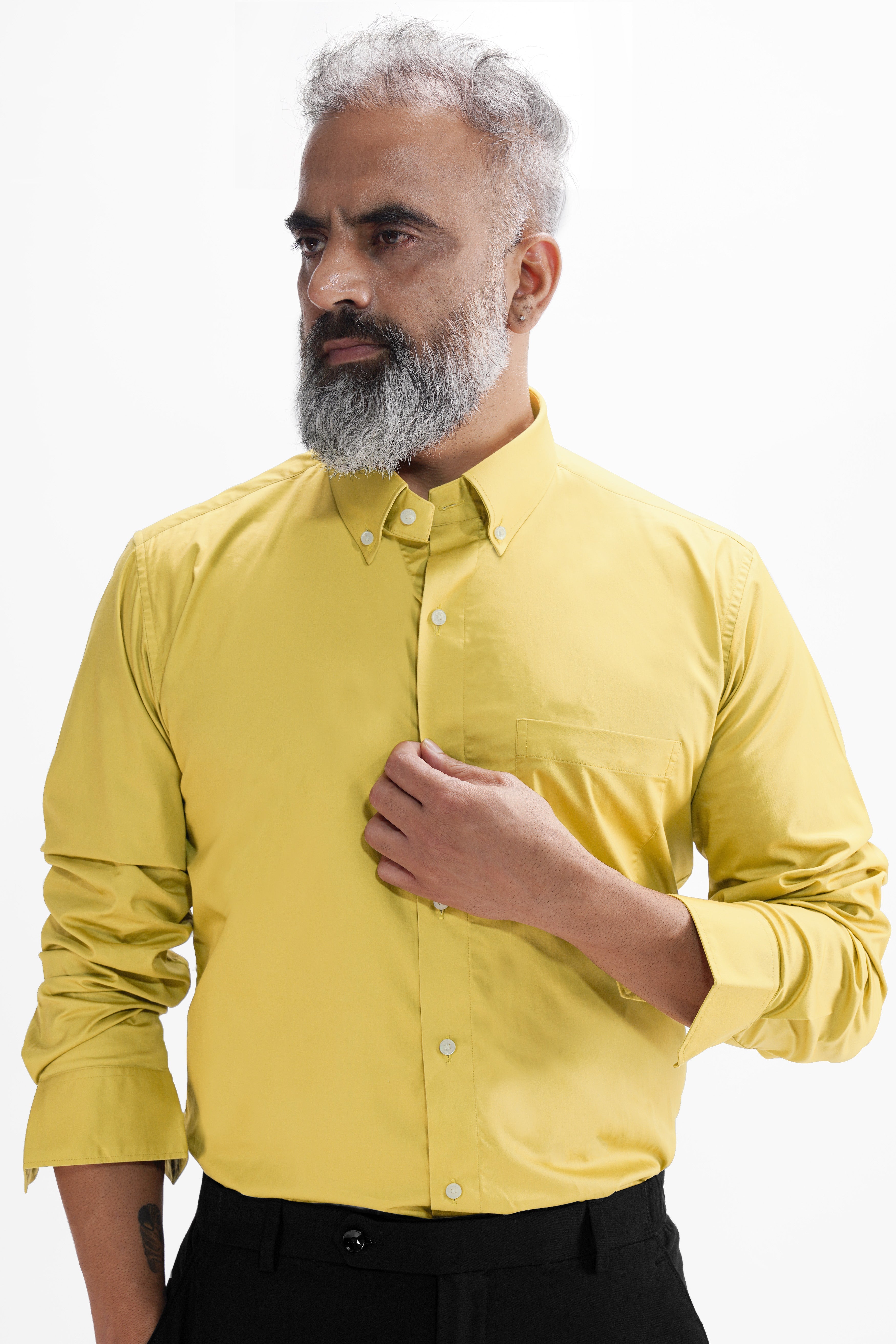 Chenin yellow Super Soft Premium Cotton Shirt