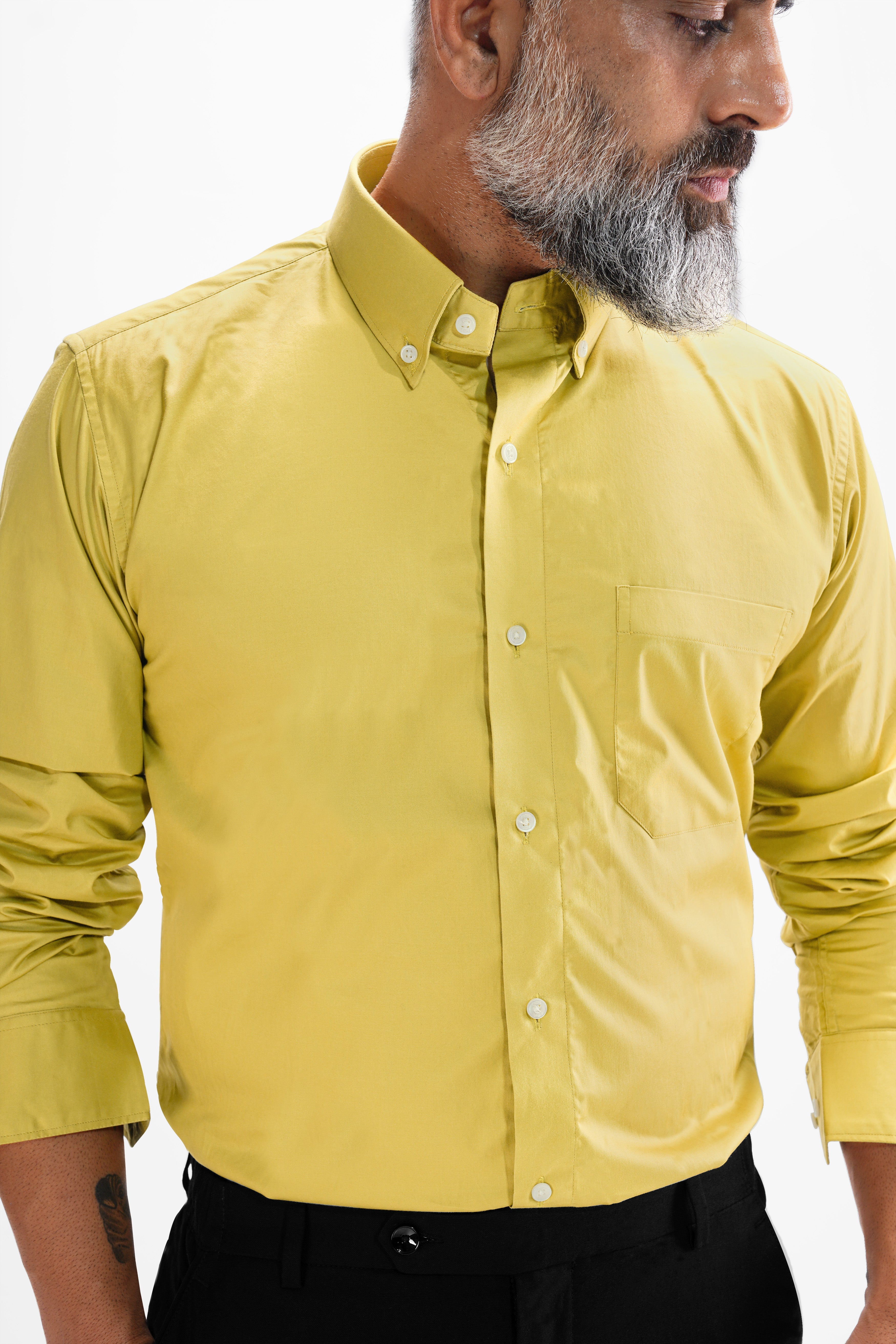 Chenin yellow Super Soft Premium Cotton Shirt