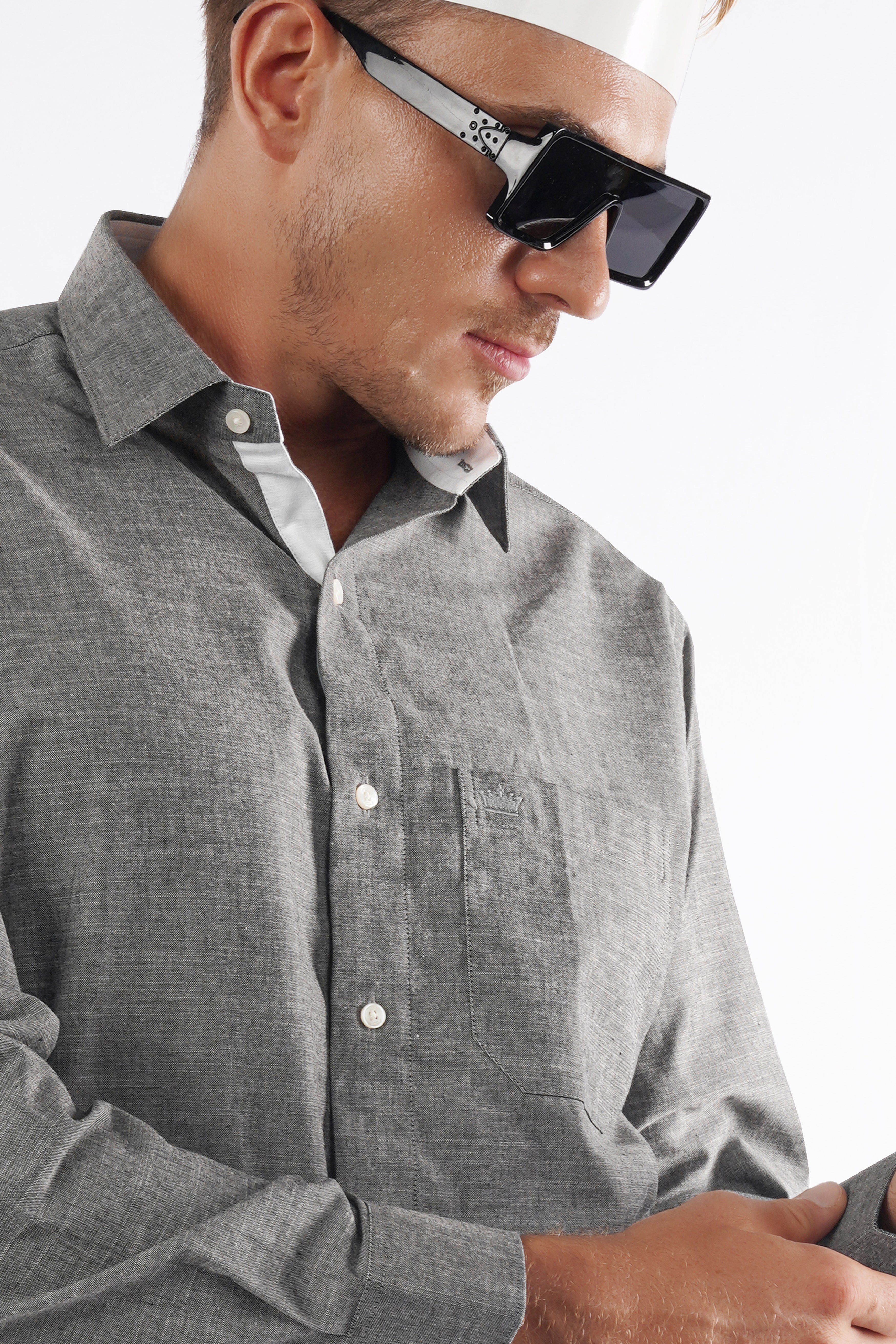 Boulder Gray Chambray Shirt