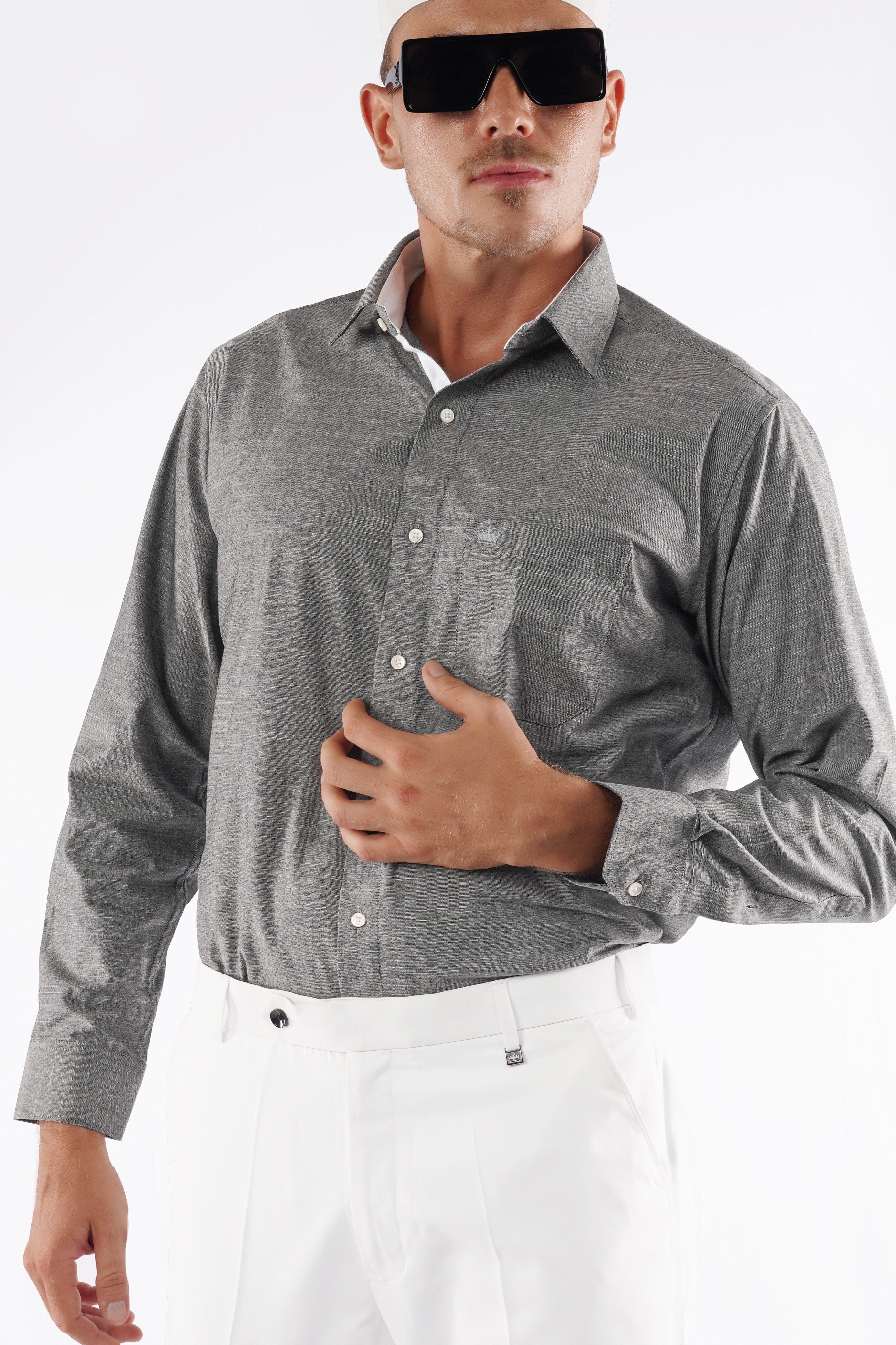 Boulder Gray Chambray Shirt