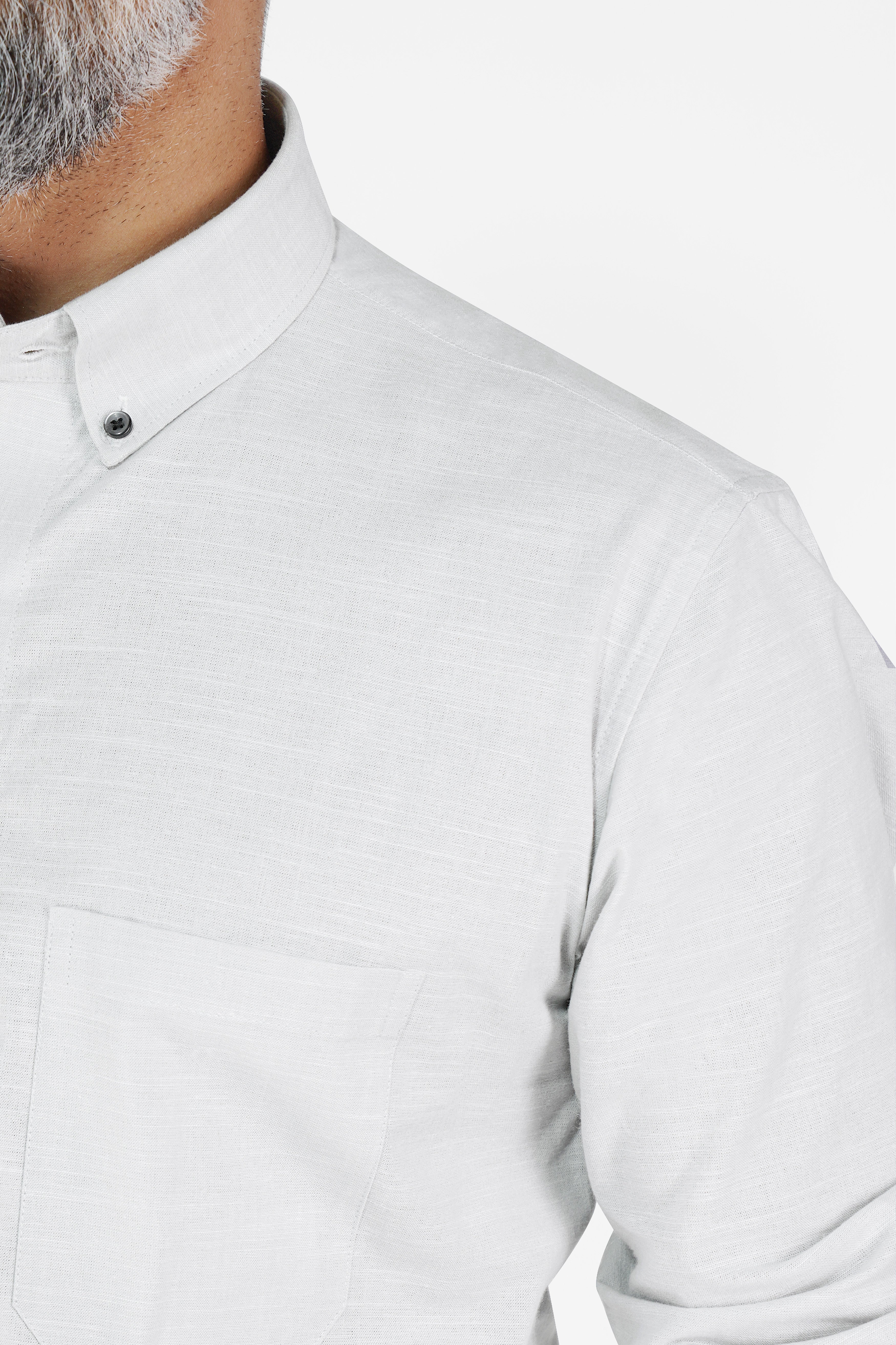 Bon Jour Gray Chambray Button-Down Shirt