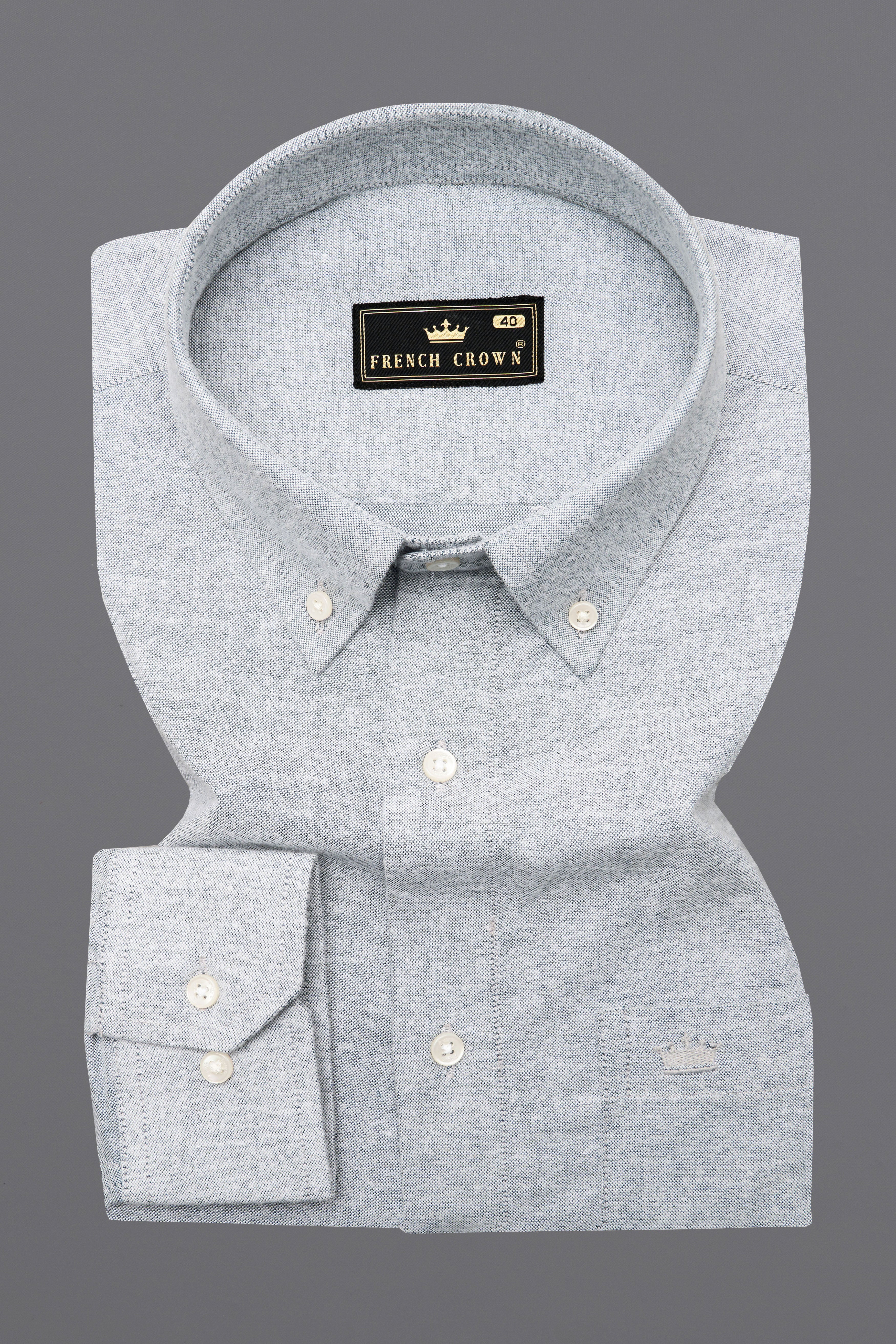 Chalice Gray Royal Oxford Button Down Shirt 10132-BD-38, 10132-BD-H-38, 10132-BD-39, 10132-BD-H-39, 10132-BD-40, 10132-BD-H-40, 10132-BD-42, 10132-BD-H-42, 10132-BD-44, 10132-BD-H-44, 10132-BD-46, 10132-BD-H-46, 10132-BD-48, 10132-BD-H-48, 10132-BD-50, 10132-BD-H-50, 10132-BD-52, 10132-BD-H-52