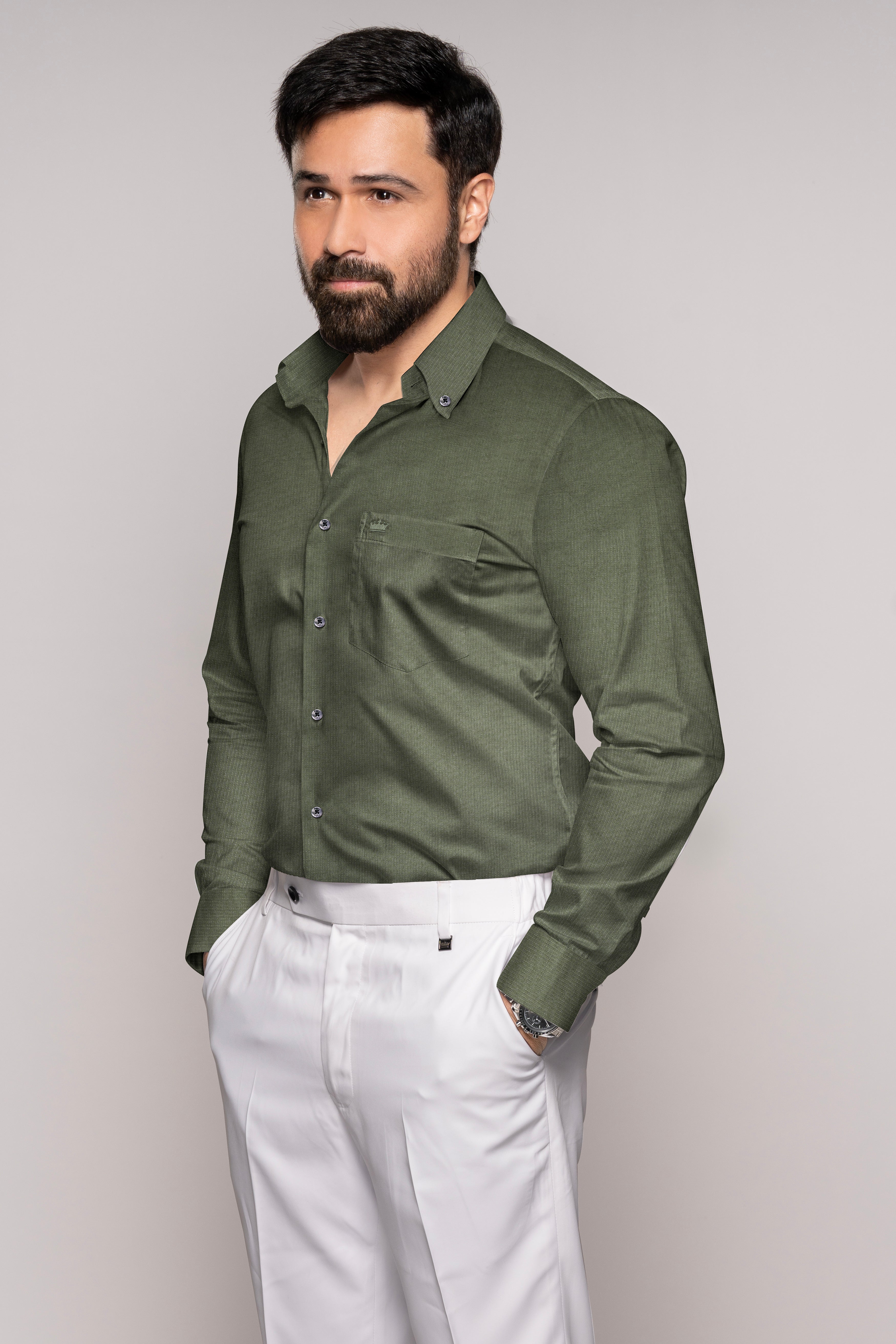 Liver Green Dobby Textured Premium Giza Cotton Shirt 10142-BD-BLK-38, 10142-BD-BLK-H-38, 10142-BD-BLK-39, 10142-BD-BLK-H-39, 10142-BD-BLK-40, 10142-BD-BLK-H-40, 10142-BD-BLK-42, 10142-BD-BLK-H-42, 10142-BD-BLK-44, 10142-BD-BLK-H-44, 10142-BD-BLK-46, 10142-BD-BLK-H-46, 10142-BD-BLK-48, 10142-BD-BLK-H-48, 10142-BD-BLK-50, 10142-BD-BLK-H-50, 10142-BD-BLK-52, 10142-BD-BLK-H-52