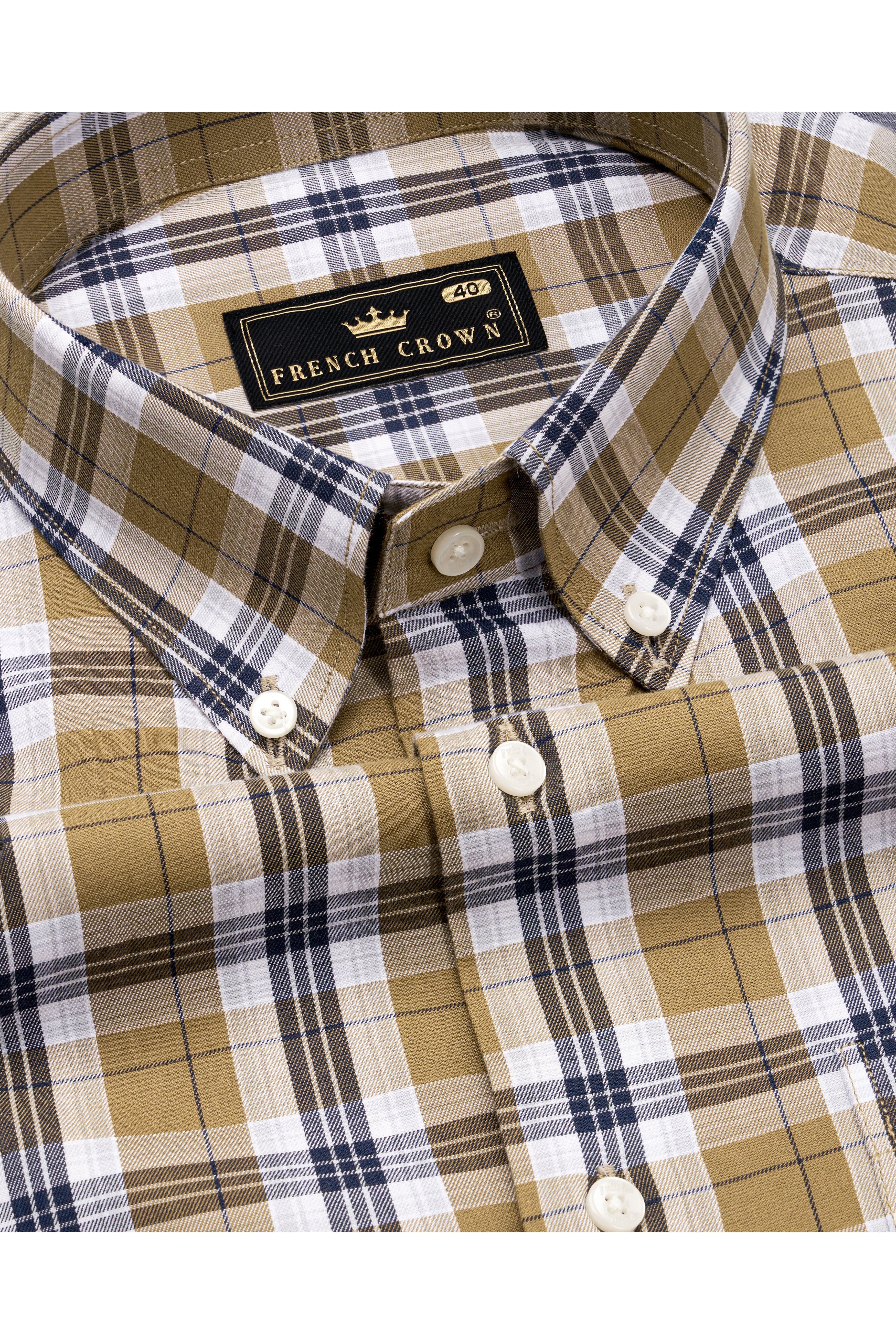 Driftwood Brown and Haiti Blue Twill Checkered Premium Cotton Shirt 10143-BD-38, 10143-BD-H-38, 10143-BD-39, 10143-BD-H-39, 10143-BD-40, 10143-BD-H-40, 10143-BD-42, 10143-BD-H-42, 10143-BD-44, 10143-BD-H-44, 10143-BD-46, 10143-BD-H-46, 10143-BD-48, 10143-BD-H-48, 10143-BD-50, 10143-BD-H-50, 10143-BD-52, 10143-BD-H-52