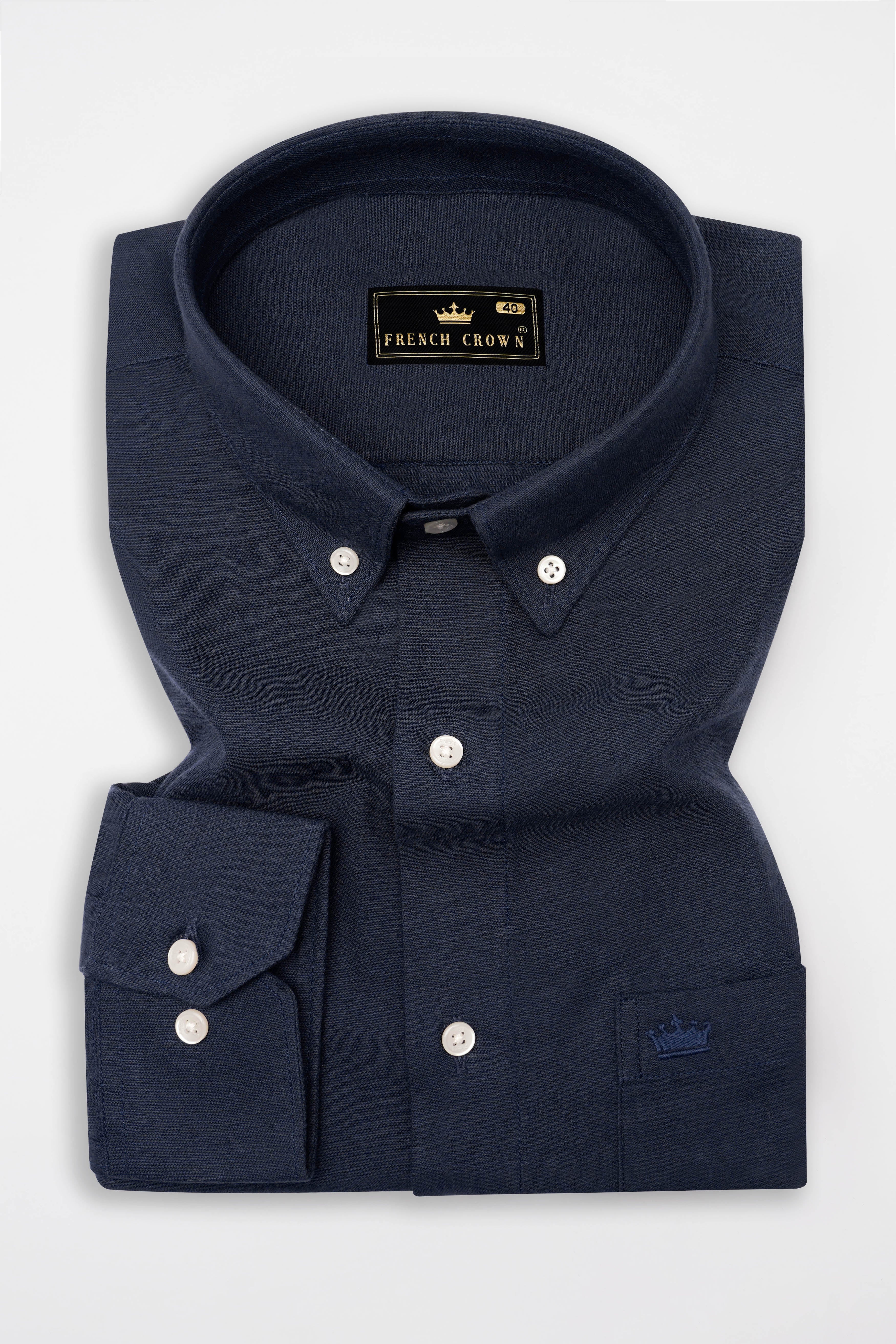 Ebony Navy Clay Blue Royal Oxford Shirt