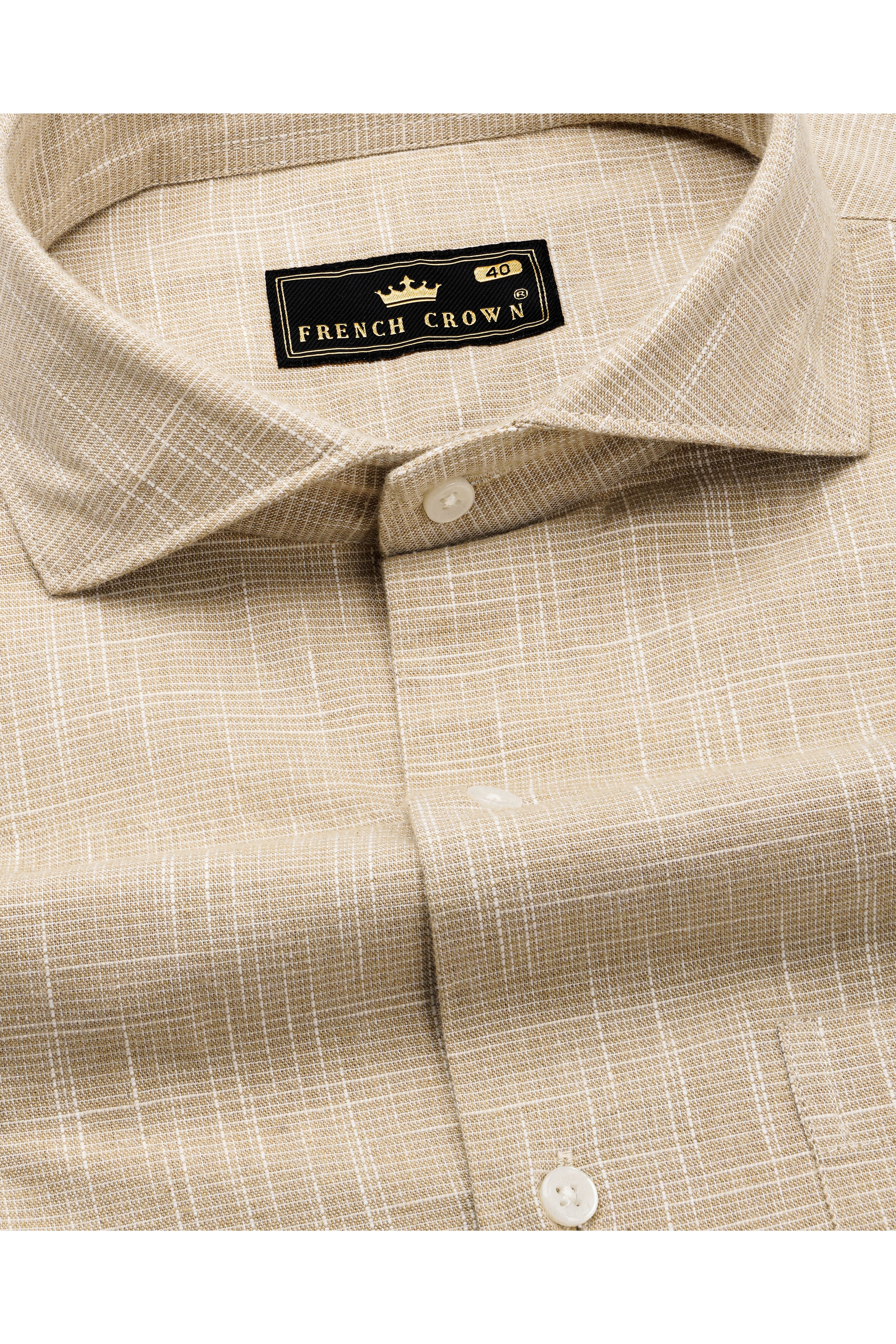 Tan Brown Chambray Shirt