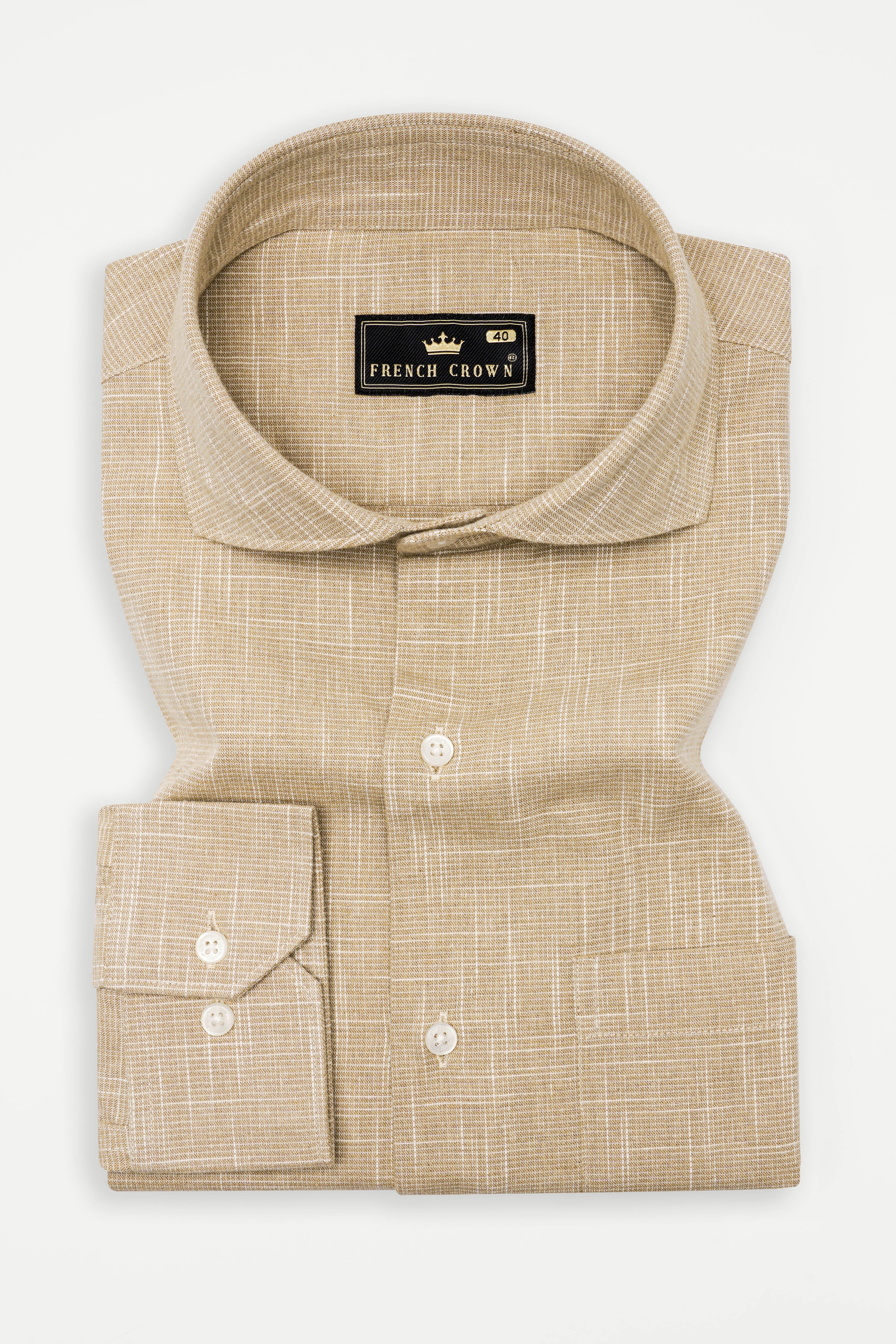 Tan Brown Chambray Shirt