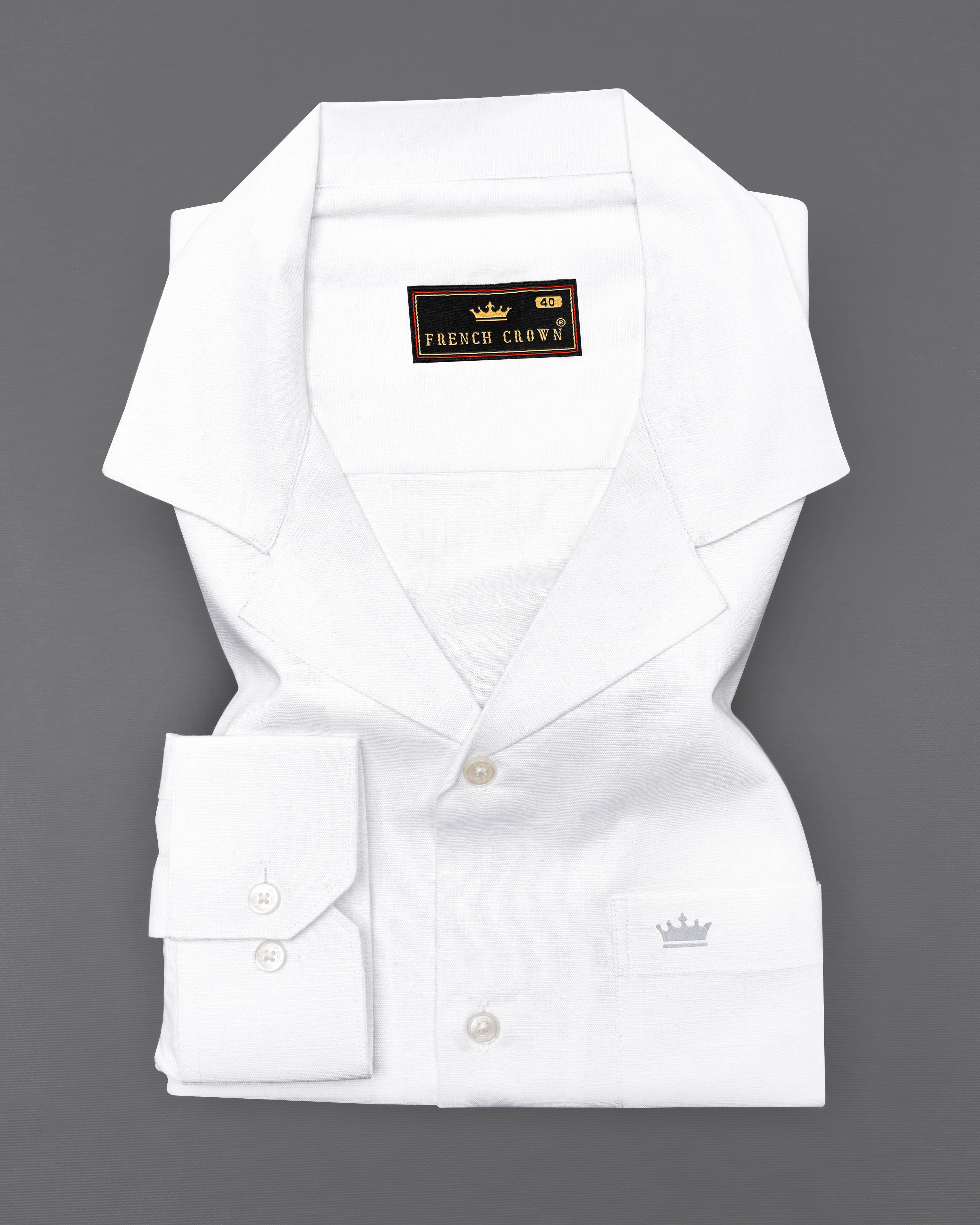 Bright White Cuban Collar Luxurious Linen Shirt 2674CC-38, 2674CC-H-38, 2674CC-39, 2674CC-H-39, 2674CC-40, 2674CC-H-40, 2674CC-42, 2674CC-H-42, 2674CC-44, 2674CC-H-44, 2674CC-46, 2674CC-H-46, 2674CC-48, 2674CC-H-48, 2674CC-50, 2674CC-H-50, 2674CC-52, 2674CC-H-52