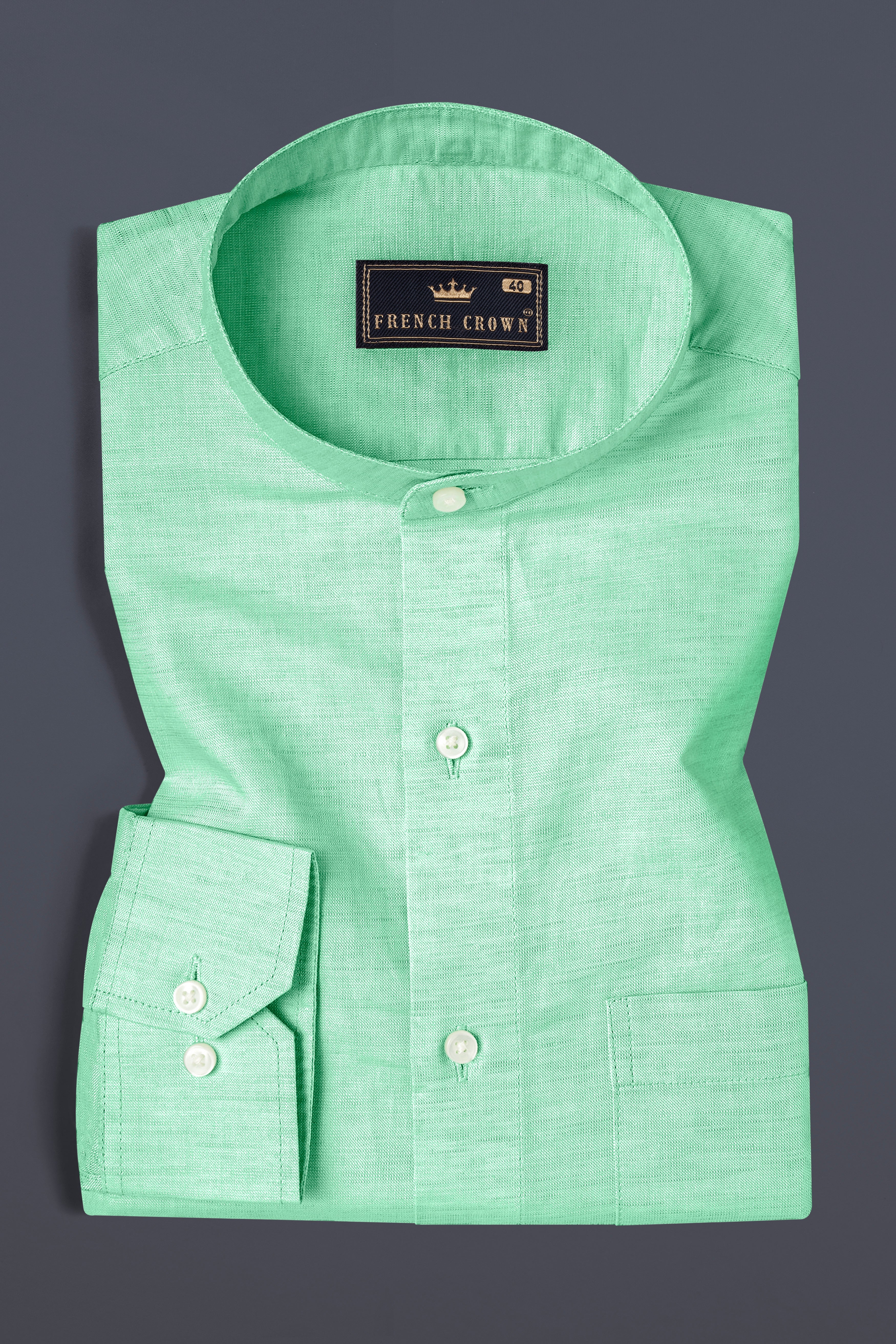 Chinook Green Luxurious Linen Shirt