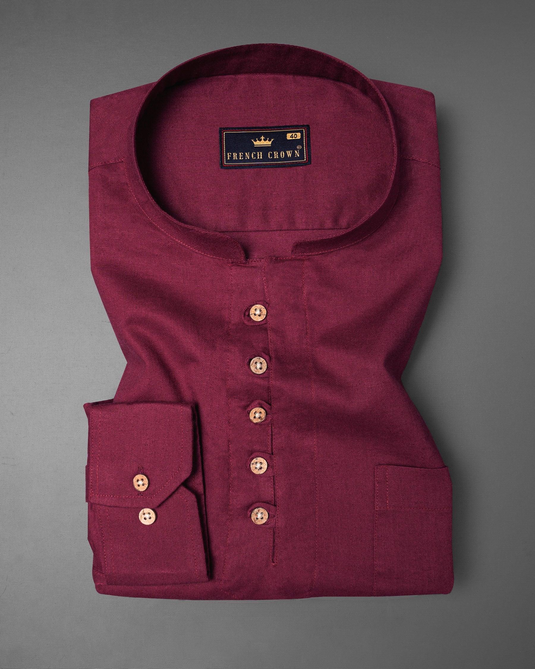 Burgundy Luxurious Linen Kurta Shirt 5841-KS-38, 5841-KS-H-38, 5841-KS-39, 5841-KS-H-39, 5841-KS-40, 5841-KS-H-40, 5841-KS-42, 5841-KS-H-42, 5841-KS-44, 5841-KS-H-44, 5841-KS-46, 5841-KS-H-46, 5841-KS-48, 5841-KS-H-48, 5841-KS-50, 5841-KS-H-50, 5841-KS-52, 5841-KS-H-52