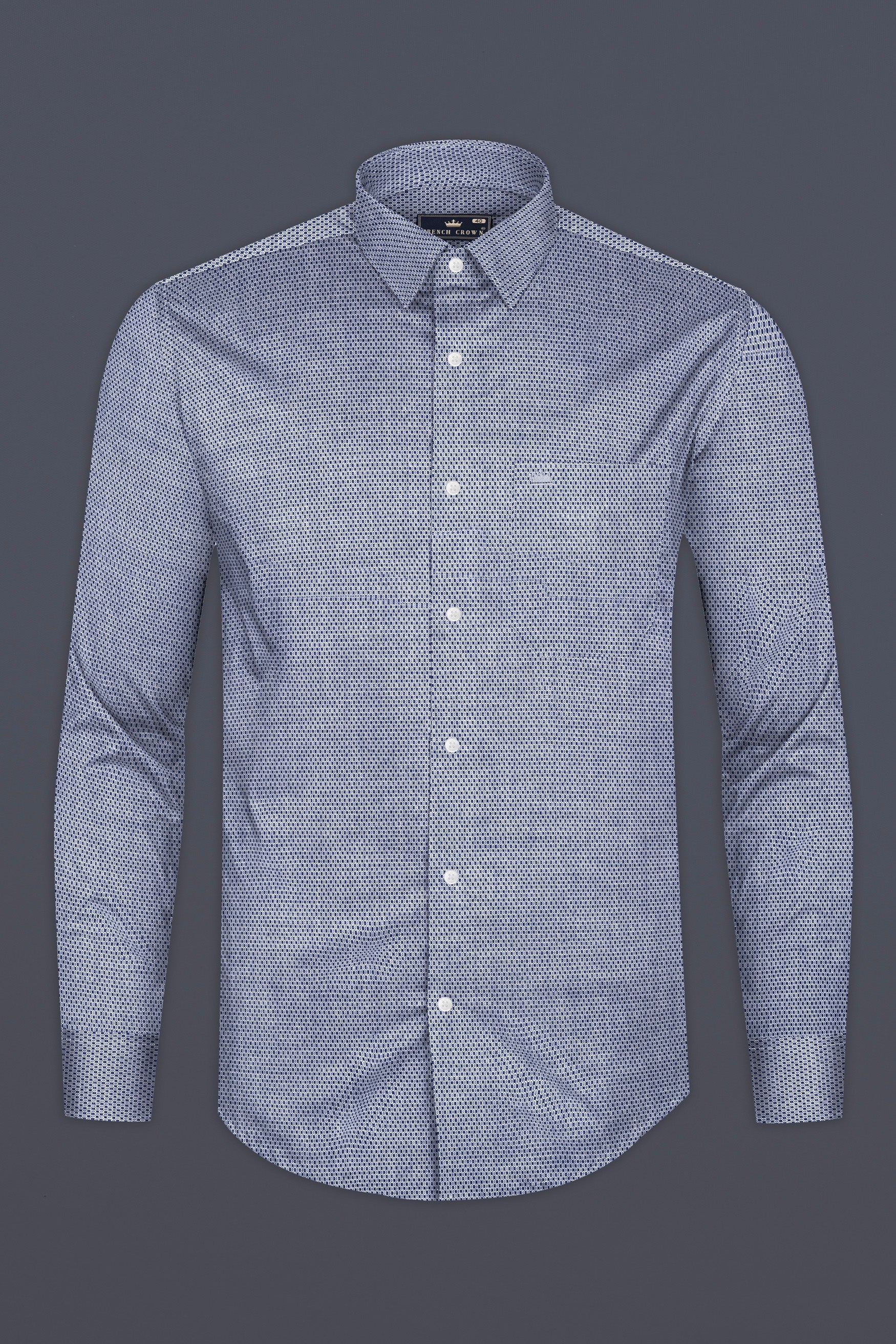 Spun Pearl Dobby Textured Premium Giza Cotton Shirt