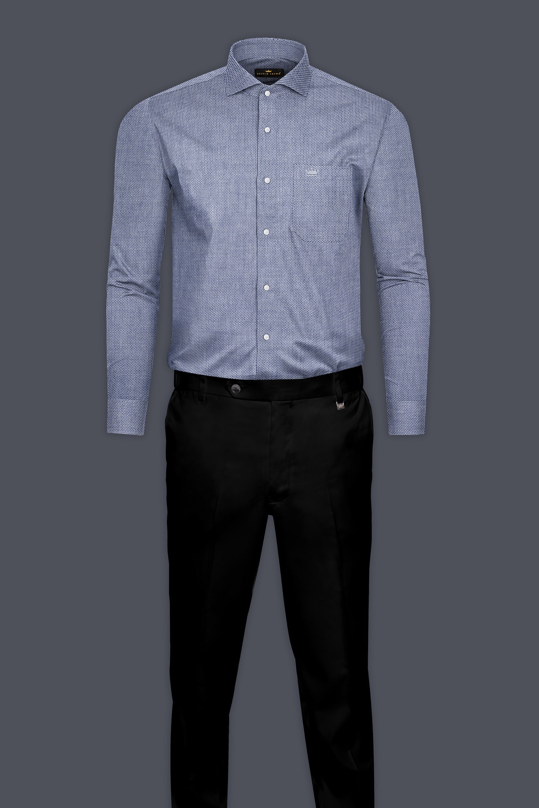 Spun Pearl Dobby Textured Premium Giza Cotton Shirt