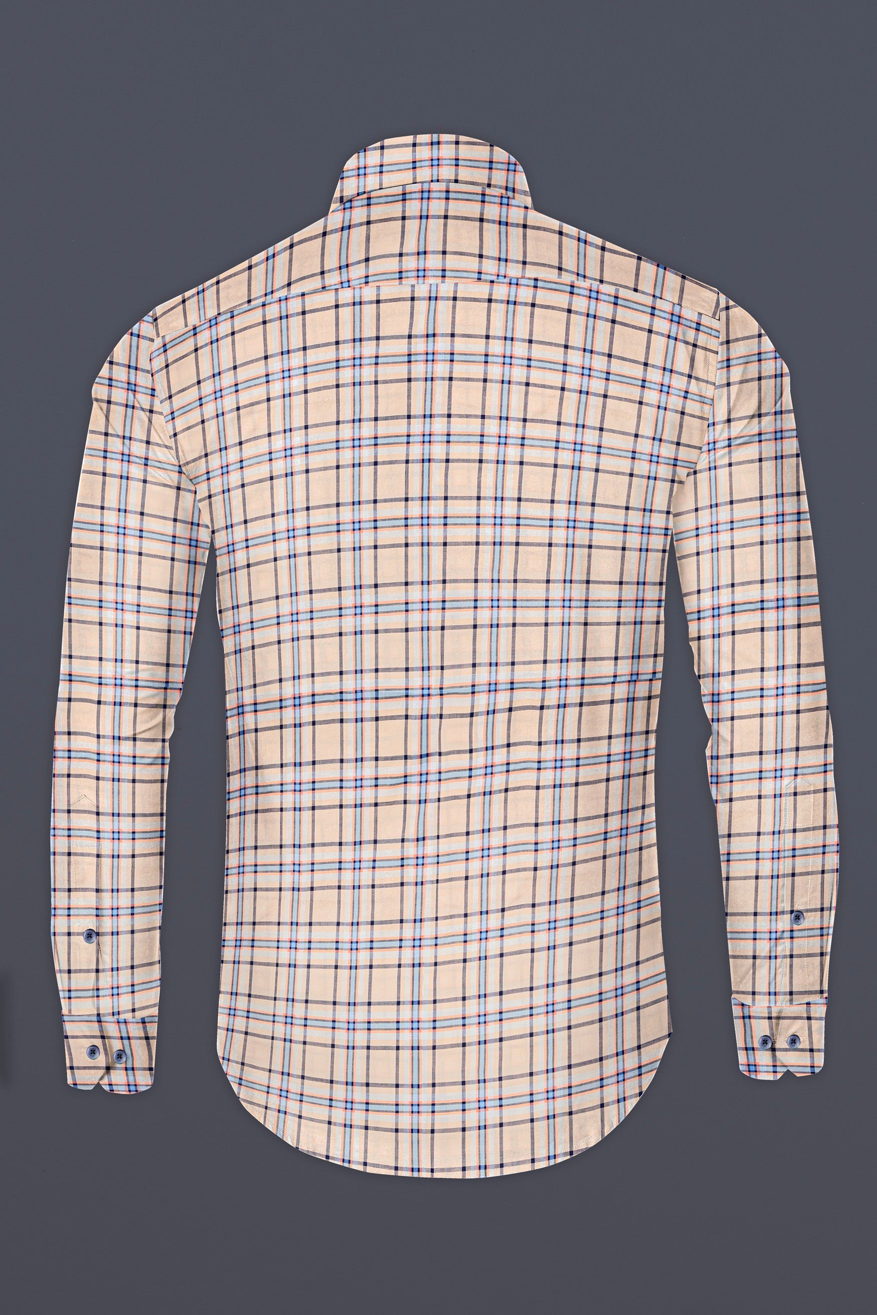 Raffia Brown Plaid Premium Cotton Shirt