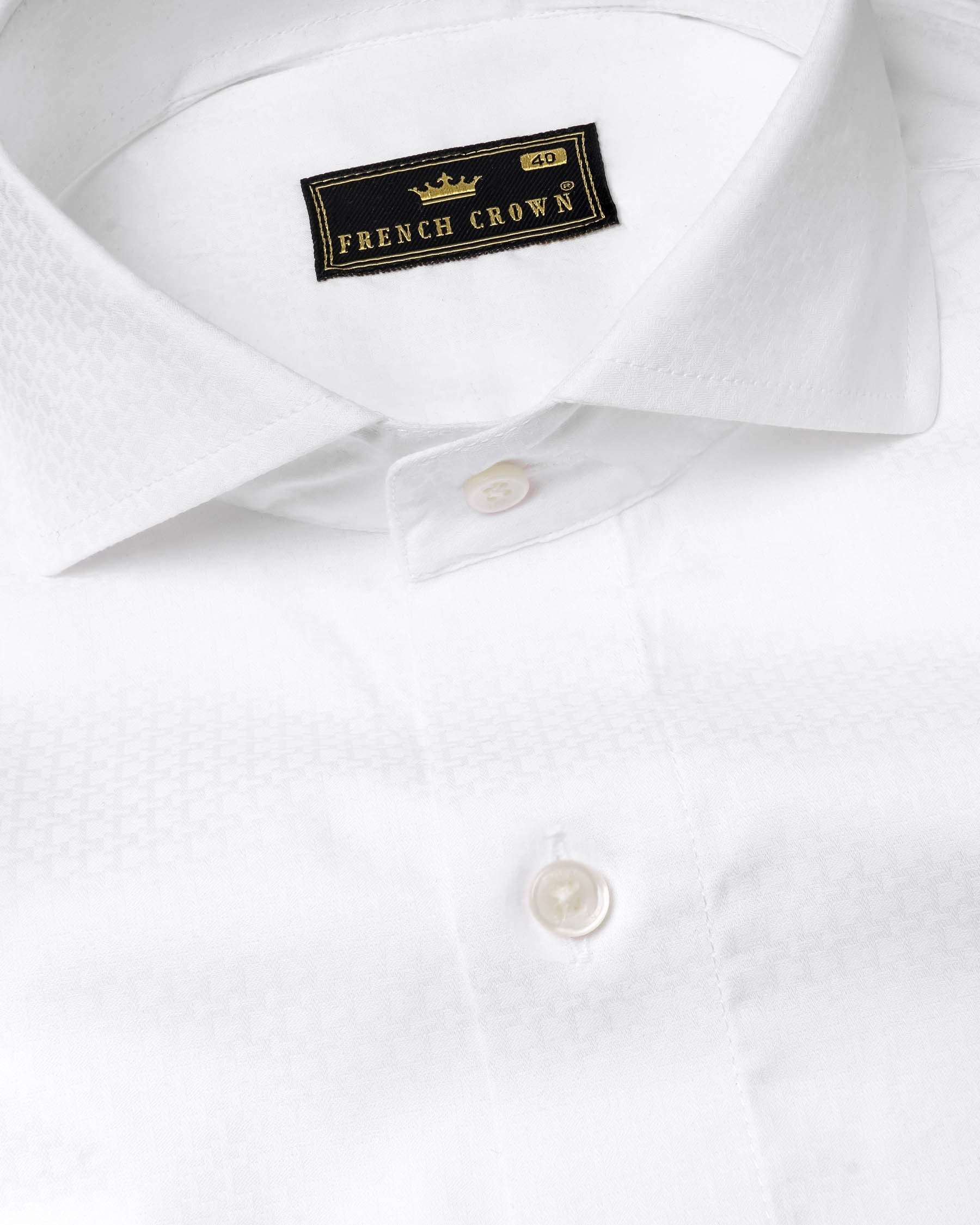 Bright White Dobby Textured Premium Giza Cotton Shirt 6184-CA-38, 6184-CA-H-38, 6184-CA-39, 6184-CA-H-39, 6184-CA-40, 6184-CA-H-40, 6184-CA-42, 6184-CA-H-42, 6184-CA-44, 6184-CA-H-44, 6184-CA-46, 6184-CA-H-46, 6184-CA-48, 6184-CA-H-48, 6184-CA-50, 6184-CA-H-50, 6184-CA-52, 6184-CA-H-52