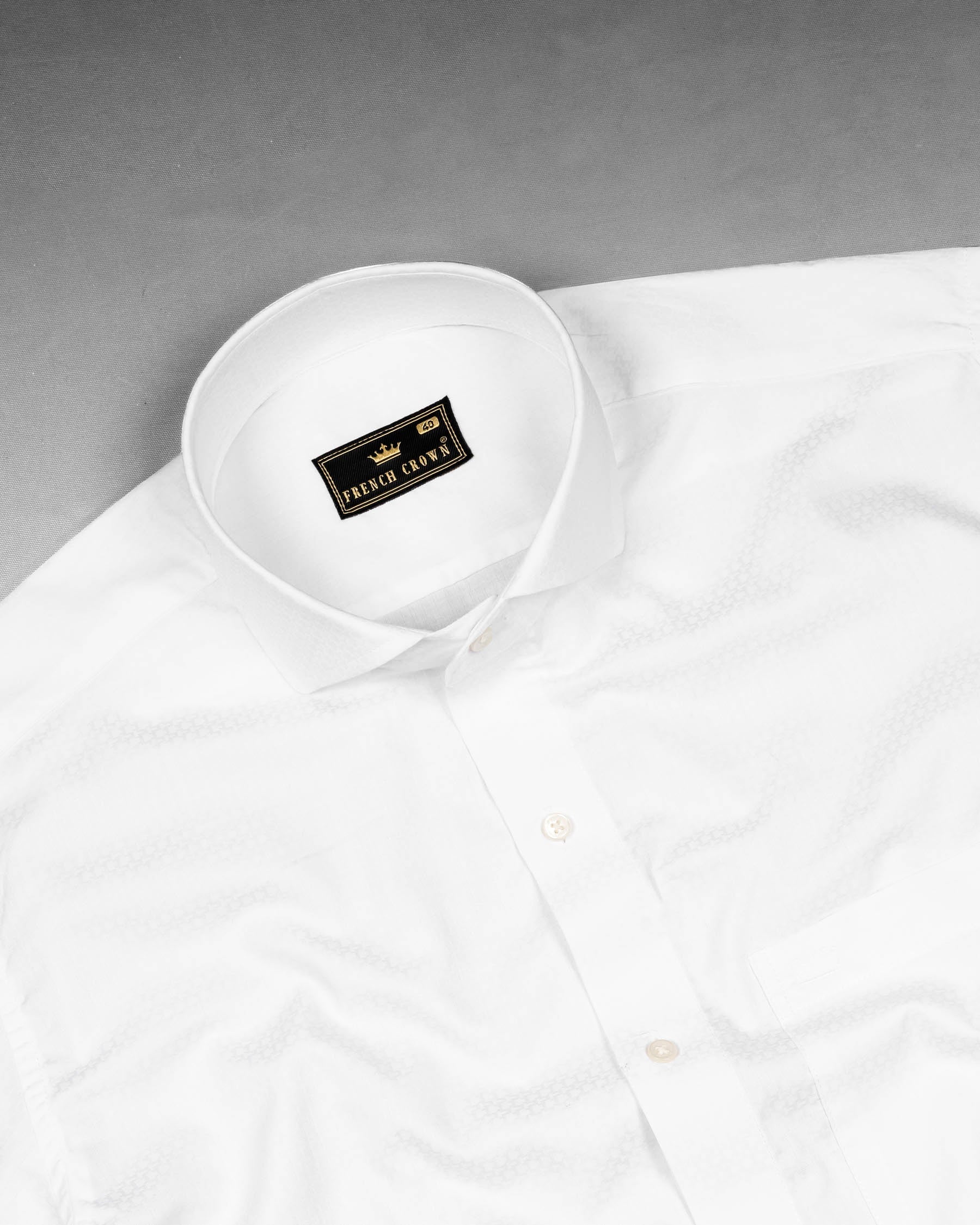 Bright White Dobby Textured Premium Giza Cotton Shirt 6184-CA-38, 6184-CA-H-38, 6184-CA-39, 6184-CA-H-39, 6184-CA-40, 6184-CA-H-40, 6184-CA-42, 6184-CA-H-42, 6184-CA-44, 6184-CA-H-44, 6184-CA-46, 6184-CA-H-46, 6184-CA-48, 6184-CA-H-48, 6184-CA-50, 6184-CA-H-50, 6184-CA-52, 6184-CA-H-52