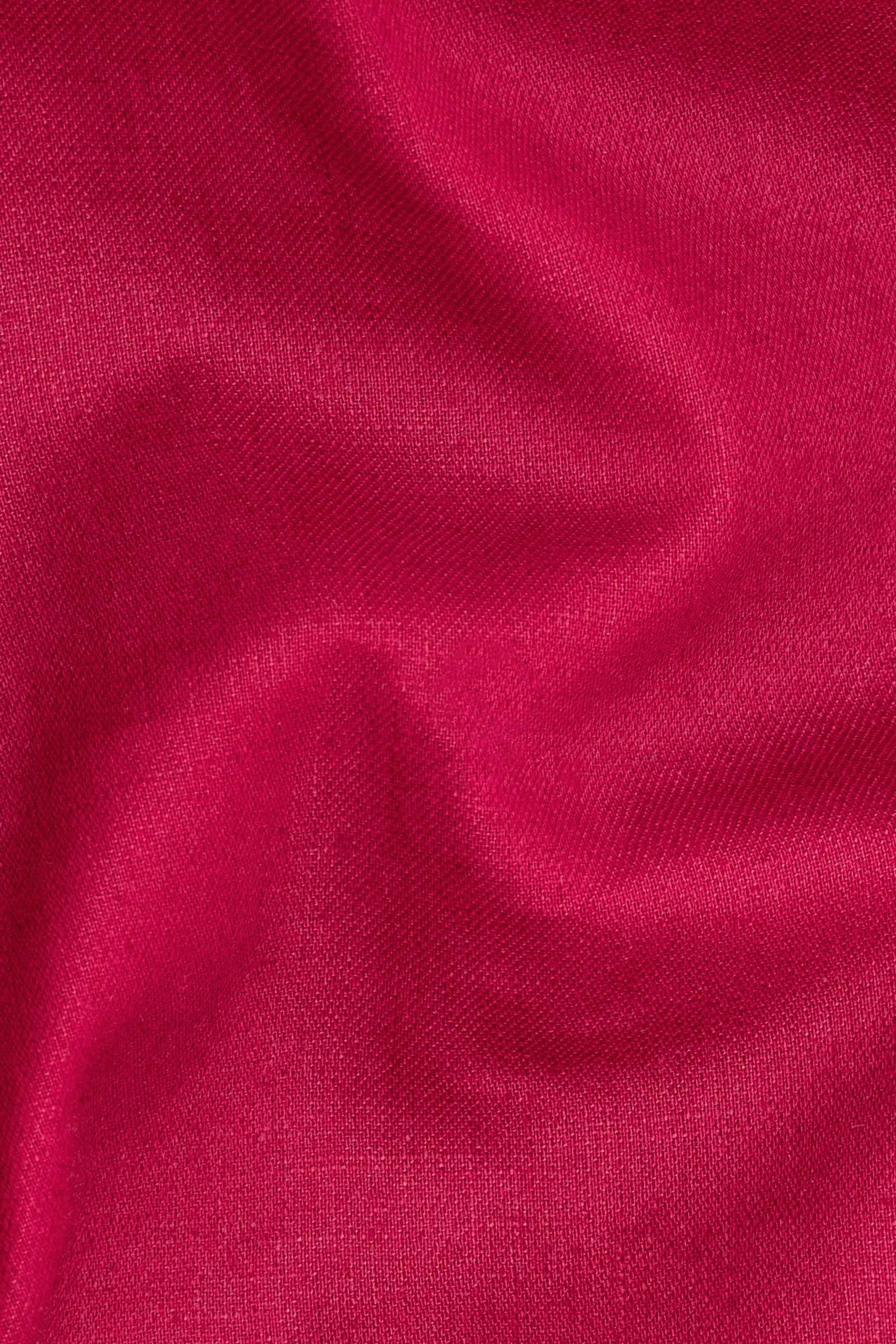 Shiraz Red Luxurious Linen Shirt