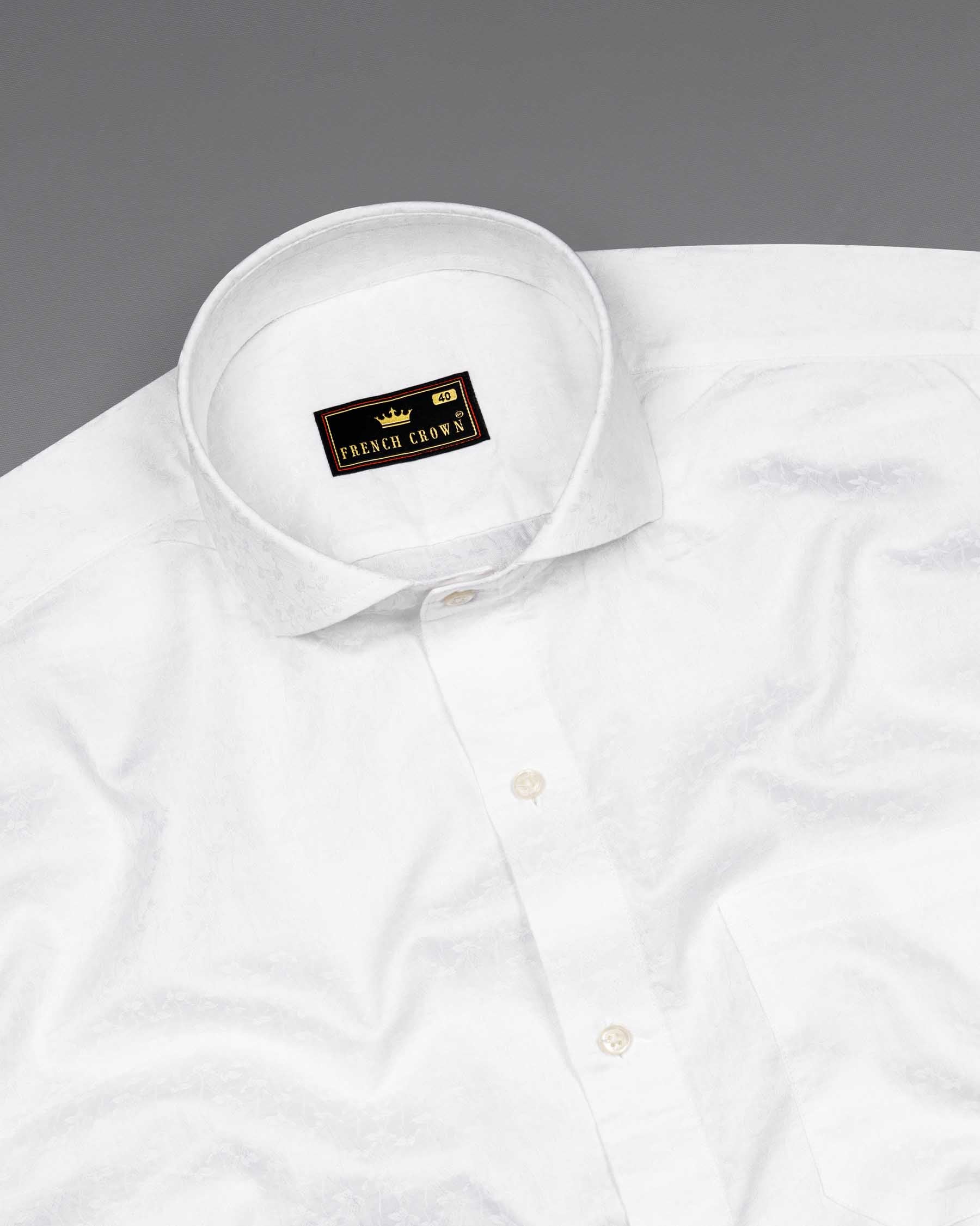 Bright White Jacquard Textured Premium Giza Cotton Shirt 6368-CA-38,6368-CA-H-38,6368-CA-39,6368-CA-H-39,6368-CA-40,6368-CA-H-40,6368-CA-42,6368-CA-H-42,6368-CA-44,6368-CA-H-44,6368-CA-46,6368-CA-H-46,6368-CA-48,6368-CA-H-48,6368-CA-50,6368-CA-H-50,6368-CA-52,6368-CA-H-52