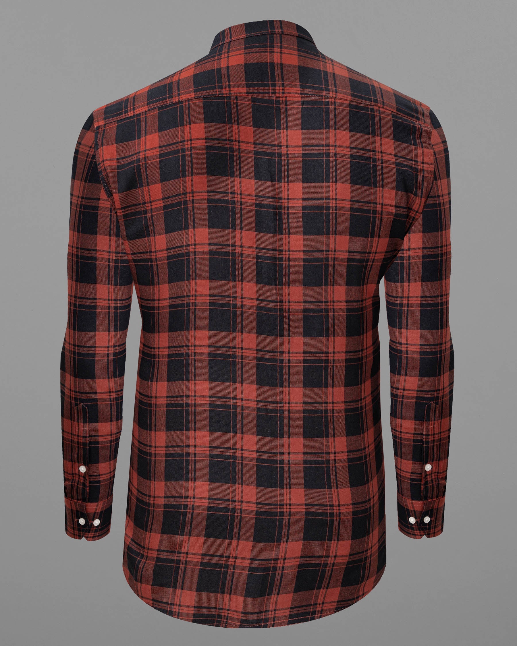 Jade Black and Medium Carmine Twill Plaid Premium Cotton Shirt 6373-M-38,6373-M-H-38,6373-M-39,6373-M-H-39,6373-M-40,6373-M-H-40,6373-M-42,6373-M-H-42,6373-M-44,6373-M-H-44,6373-M-46,6373-M-H-46,6373-M-48,6373-M-H-48,6373-M-50,6373-M-H-50,6373-M-52,6373-M-H-52