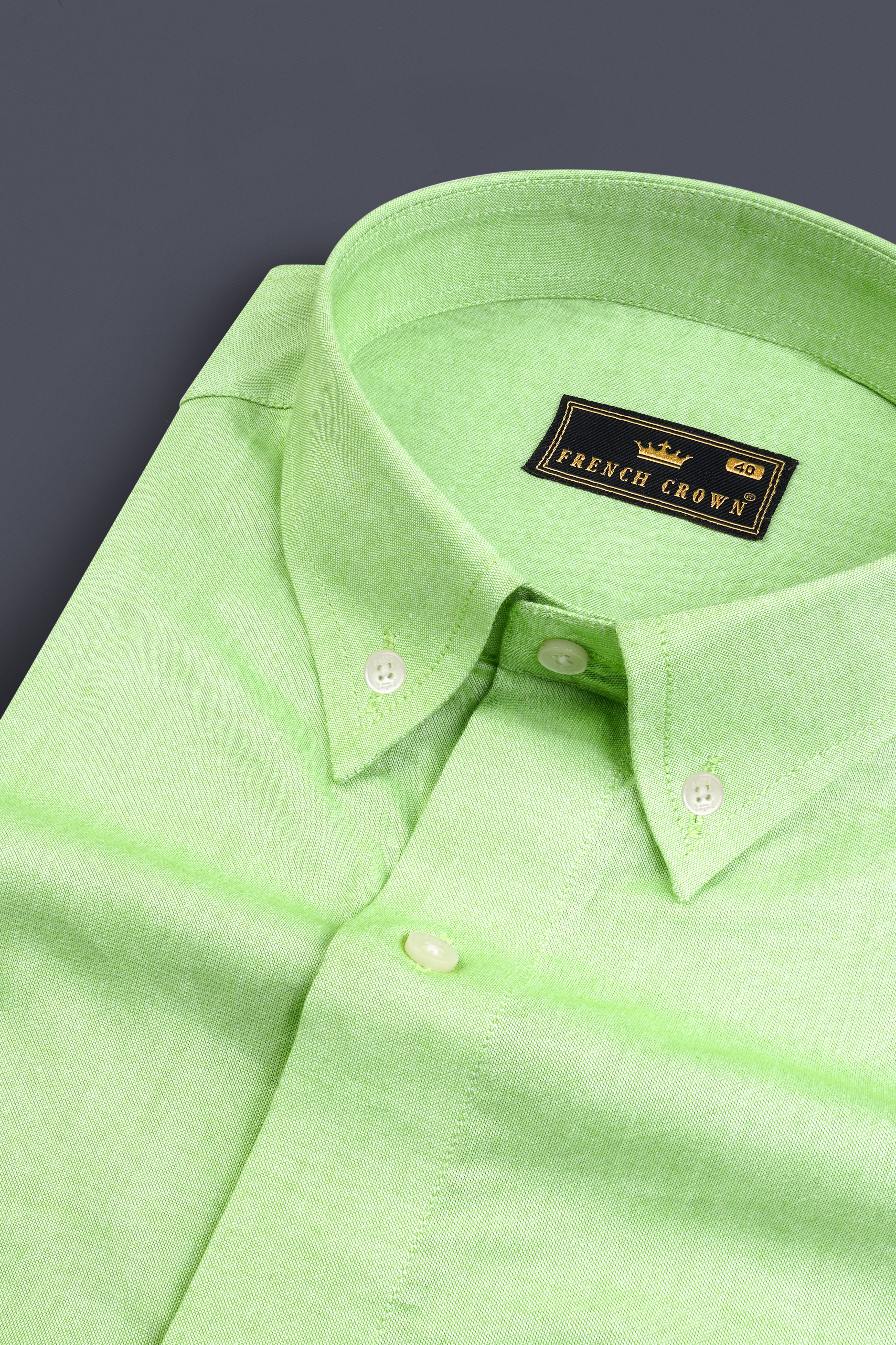 Washed Out Green Royal Oxford Shirt