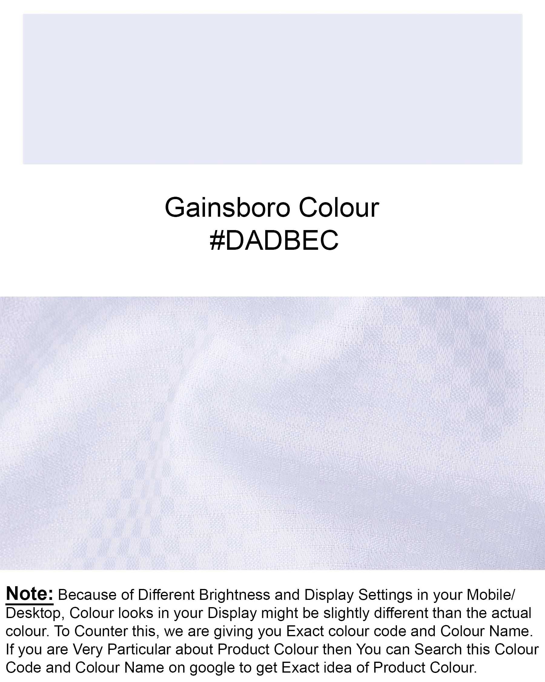 Gainsboro Blue Dobby Textured Premium Giza Cotton Shirt  6452-BLE-38, 6452-BLE-H-38, 6452-BLE-39, 6452-BLE-H-39, 6452-BLE-40, 6452-BLE-H-40, 6452-BLE-42, 6452-BLE-H-42, 6452-BLE-44, 6452-BLE-H-44, 6452-BLE-46, 6452-BLE-H-46, 6452-BLE-48, 6452-BLE-H-48, 6452-BLE-50, 6452-BLE-H-50, 6452-BLE-52, 6452-BLE-H-52