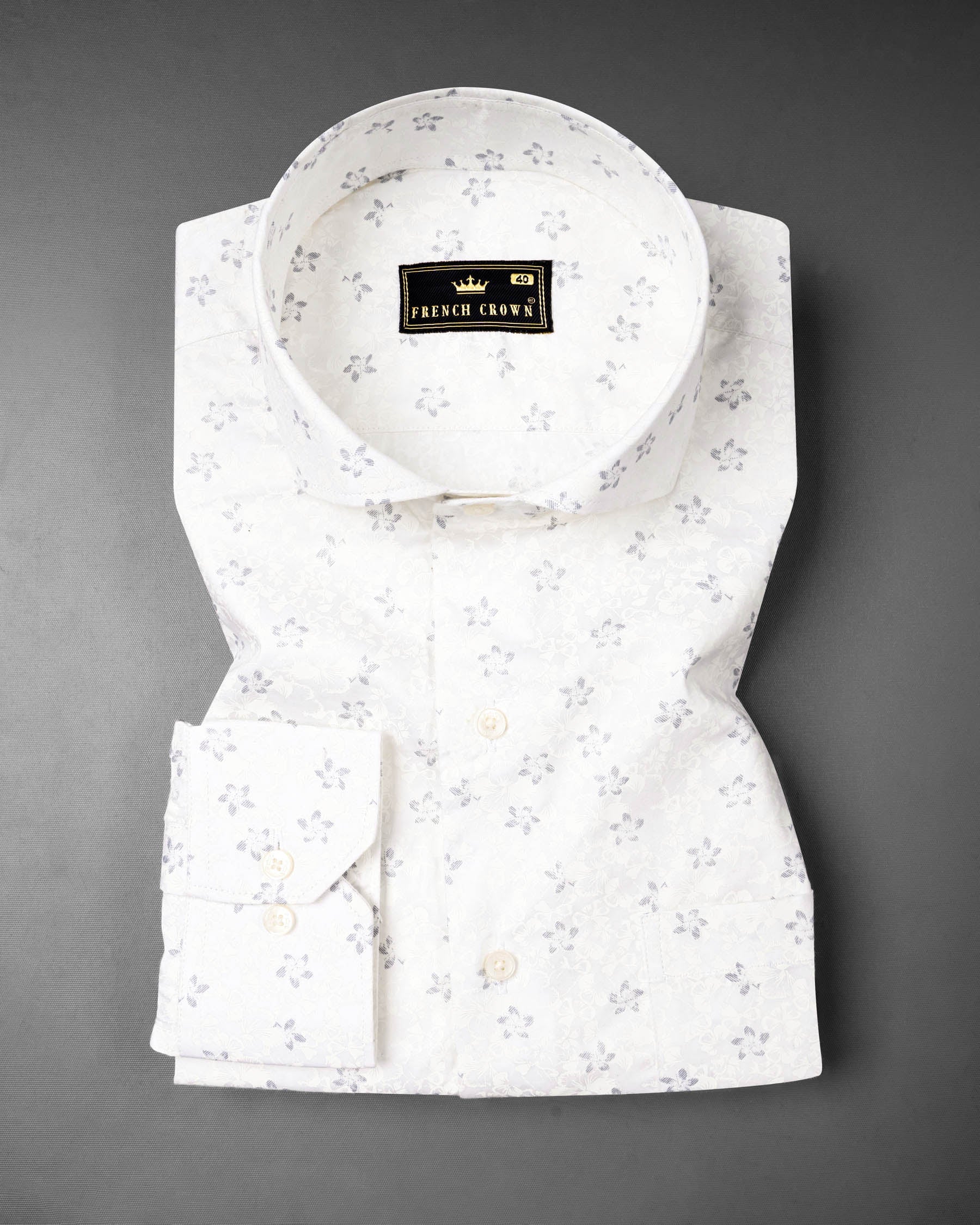 Bright White Floral Printed Super Soft Premium Cotton Shirt  6462-CA-38, 6462-CA-H-38, 6462-CA-39, 6462-CA-H-39, 6462-CA-40, 6462-CA-H-40, 6462-CA-42, 6462-CA-H-42, 6462-CA-44, 6462-CA-H-44, 6462-CA-46, 6462-CA-H-46, 6462-CA-48, 6462-CA-H-48, 6462-CA-50, 6462-CA-H-50, 6462-CA-52, 6462-CA-H-52