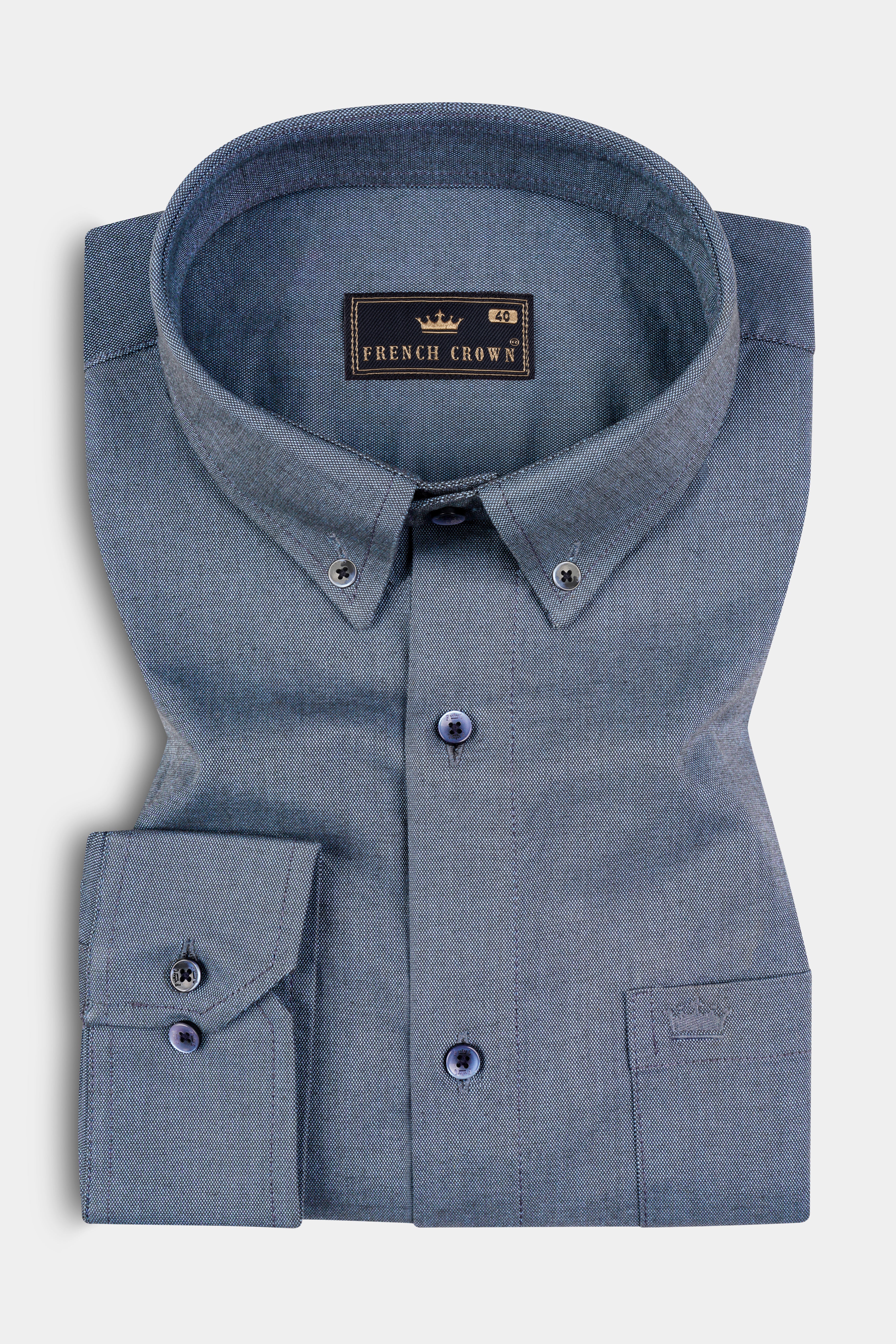 Mist Gray Heavyweight Royal Oxford Shirt