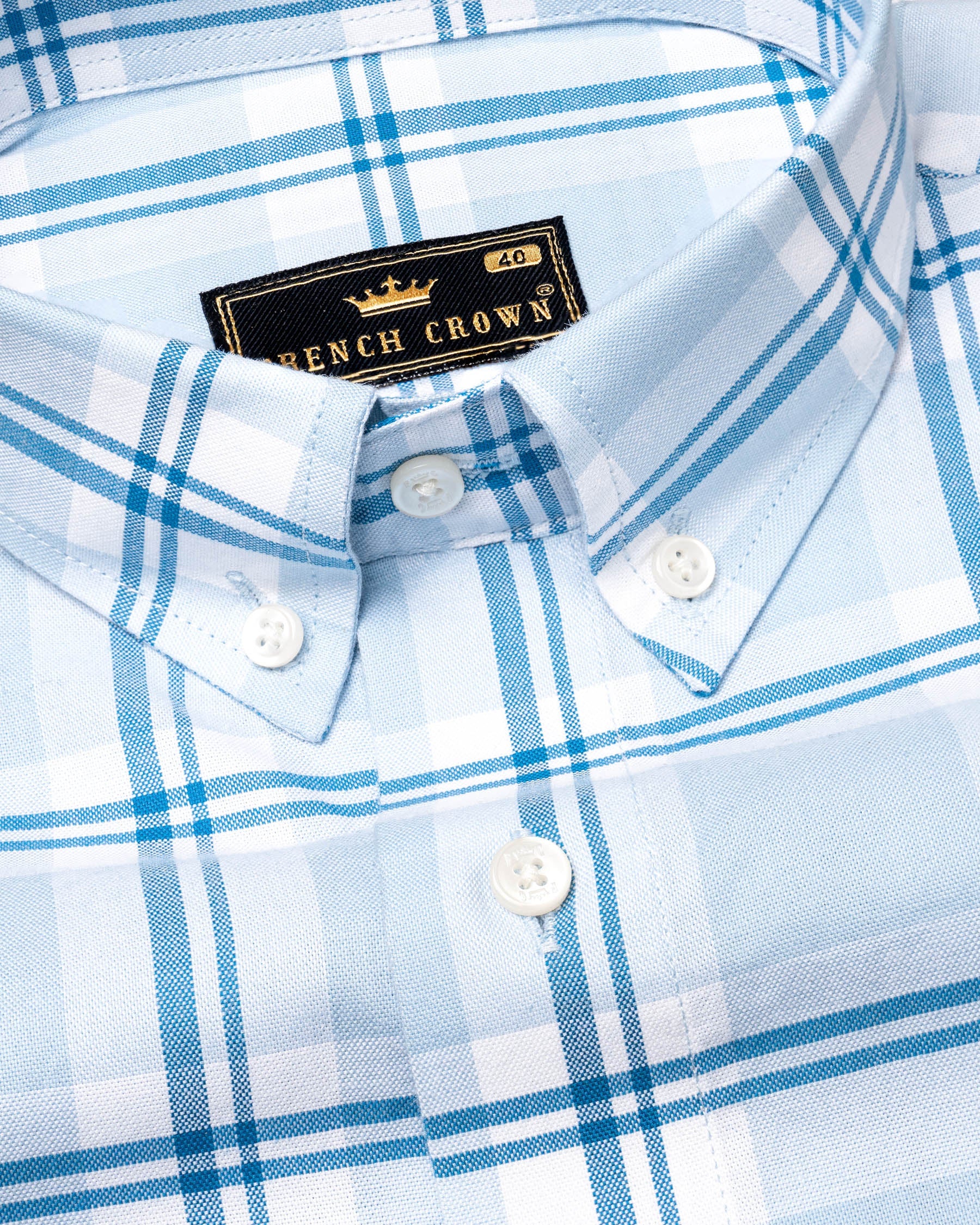 Periwinkle able Plaid Royal Oxford Shirt 6498-BD-38, 6498-BD-H-38, 6498-BD-39, 6498-BD-H-39, 6498-BD-40, 6498-BD-H-40, 6498-BD-42, 6498-BD-H-42, 6498-BD-44, 6498-BD-H-44, 6498-BD-46, 6498-BD-H-46, 6498-BD-48, 6498-BD-H-48, 6498-BD-50, 6498-BD-H-50, 6498-BD-52, 6498-BD-H-52