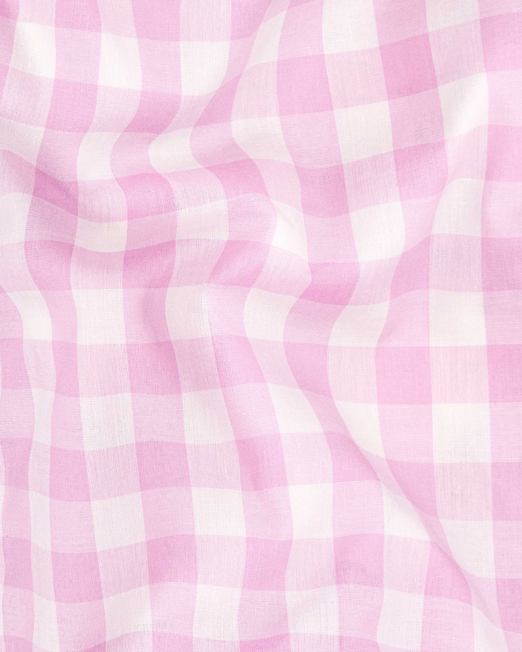 Chantilly Pink and White Checkered Premium Cotton Shirt  6501-M-38, 6501-M-H-38, 6501-M-39, 6501-M-H-39, 6501-M-40, 6501-M-H-40, 6501-M-42, 6501-M-H-42, 6501-M-44, 6501-M-H-44, 6501-M-46, 6501-M-H-46, 6501-M-48, 6501-M-H-48, 6501-M-50, 6501-M-H-50, 6501-M-52, 6501-M-H-52