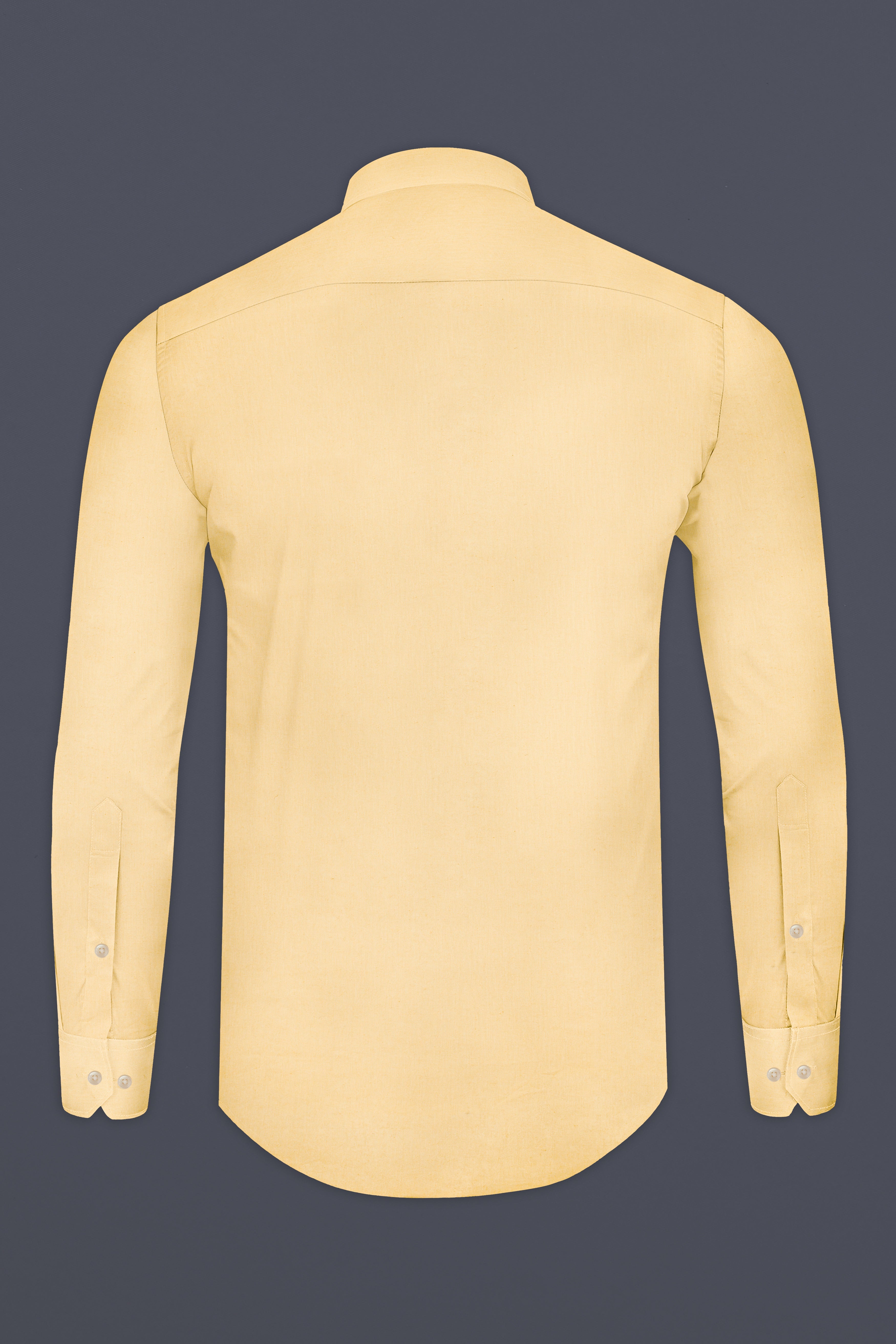 Peanut Yellow Luxurious Linen Shirt