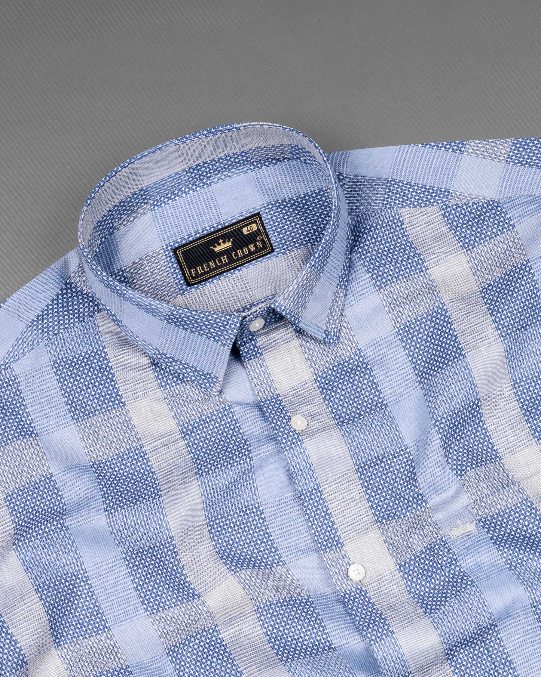 Pigeon Post with San Juan Blue Windowpane Dobby Textured Premium Giza Cotton Shirt 6556-38,6556-H-38,6556-39,6556-H-39,6556-40,6556-H-40,6556-42,6556-H-42,6556-44,6556-H-44,6556-46,6556-H-46,6556-48,6556-H-48,6556-50,6556-H-50,6556-52,6556-H-52