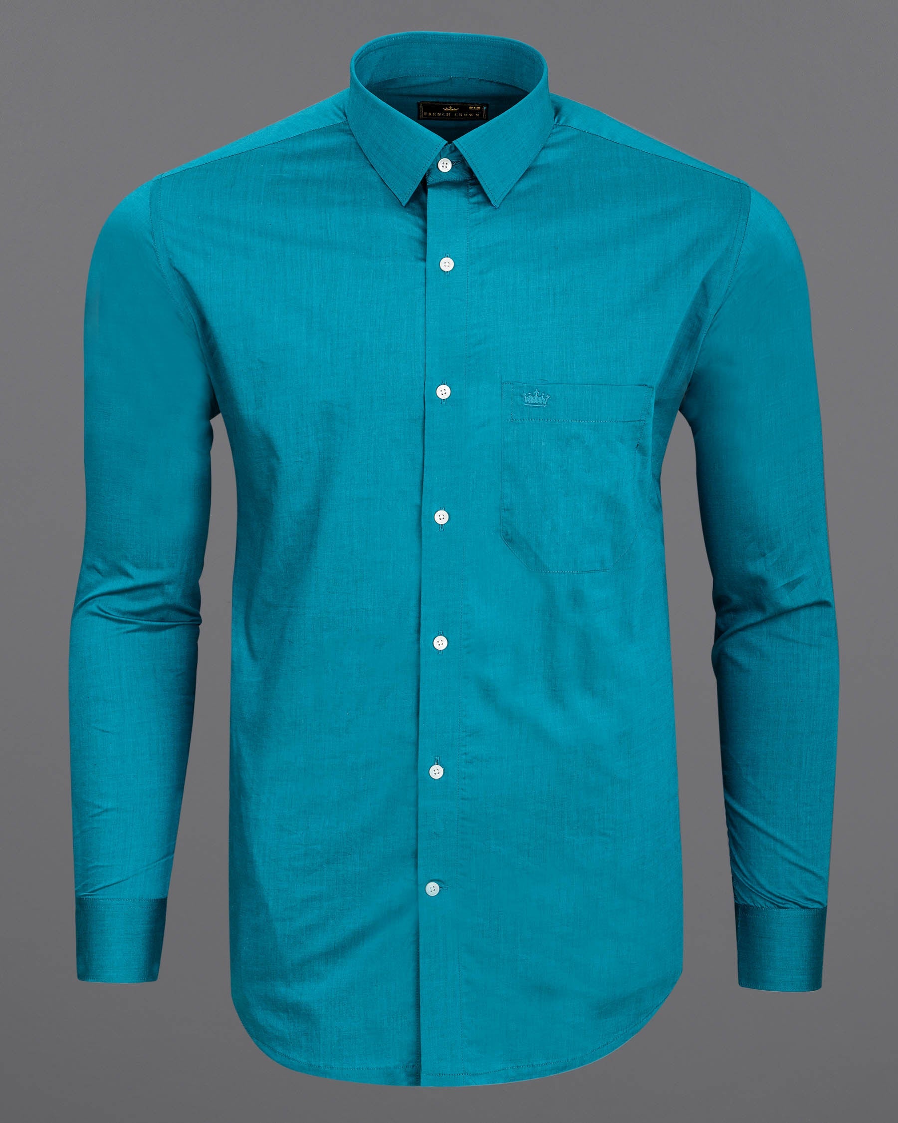 Deep Cerulean Blue Chambray Textured Premium Cotton Shirt 6590-38,6590-H-38,6590-39,6590-H-39,6590-40,6590-H-40,6590-42,6590-H-42,6590-44,6590-H-44,6590-46,6590-H-46,6590-48,6590-H-48,6590-50,6590-H-50,6590-52,6590-H-52