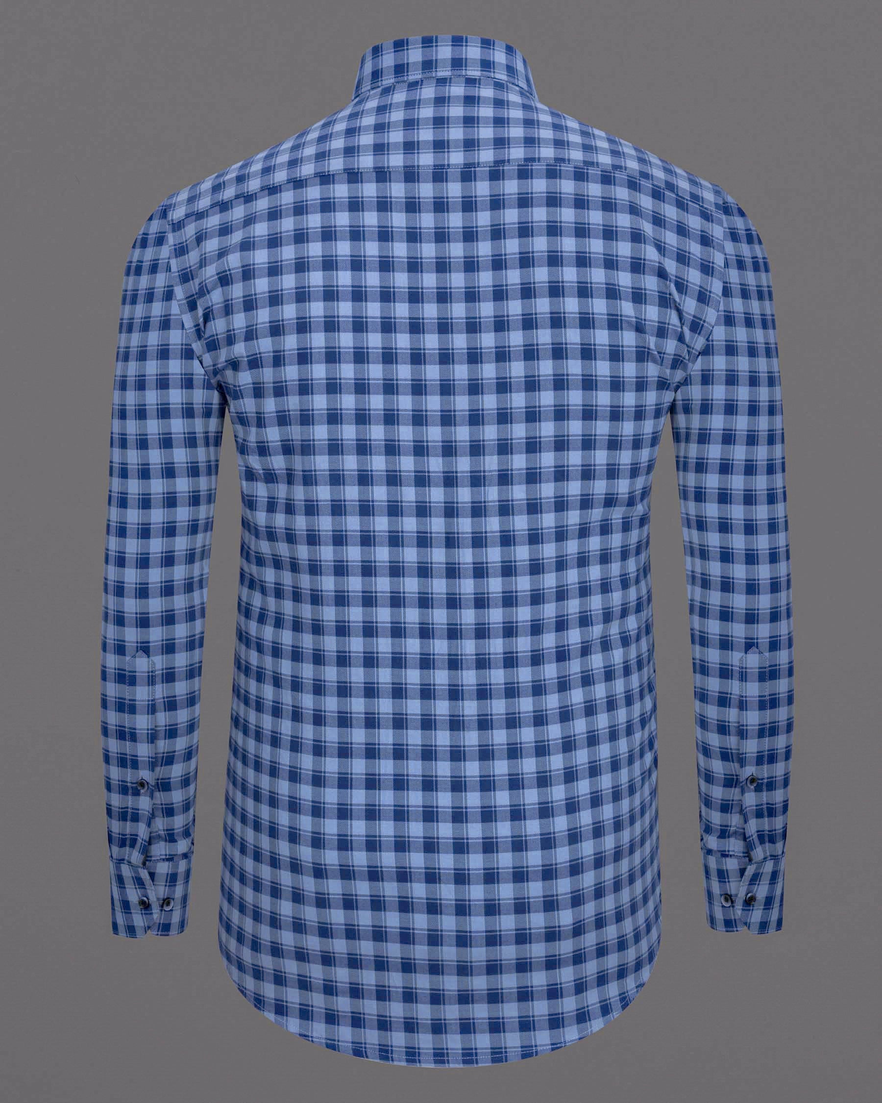 Meteorite Twill Checkered Premium Cotton Shirt 6624-BLE-38, 6624-BLE-H-38, 6624-BLE-39, 6624-BLE-H-39, 6624-BLE-40, 6624-BLE-H-40, 6624-BLE-42, 6624-BLE-H-42, 6624-BLE-44, 6624-BLE-H-44, 6624-BLE-46, 6624-BLE-H-46, 6624-BLE-48, 6624-BLE-H-48, 6624-BLE-50, 6624-BLE-H-50, 6624-BLE-52, 6624-BLE-H-52