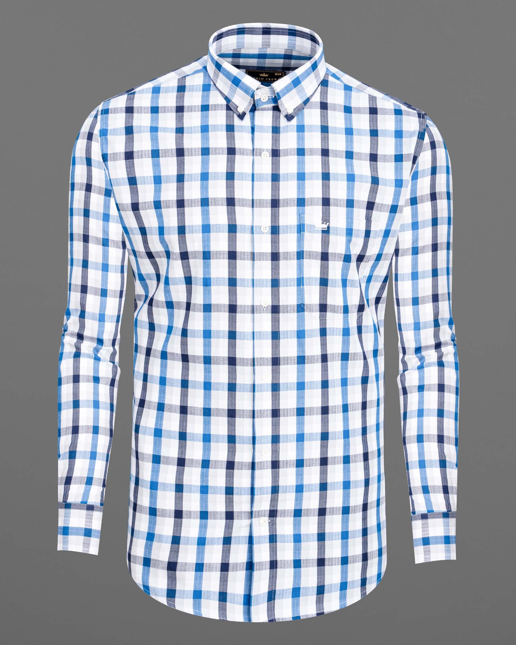 Downriver with Crystal Blue Plaid Herringbone Shirt 6638-BD-38,6638-BD-H-38,6638-BD-39,6638-BD-H-39,6638-BD-40,6638-BD-H-40,6638-BD-42,6638-BD-H-42,6638-BD-44,6638-BD-H-44,6638-BD-46,6638-BD-H-46,6638-BD-48,6638-BD-H-48,6638-BD-50,6638-BD-H-50,6638-BD-52,6638-BD-H-52