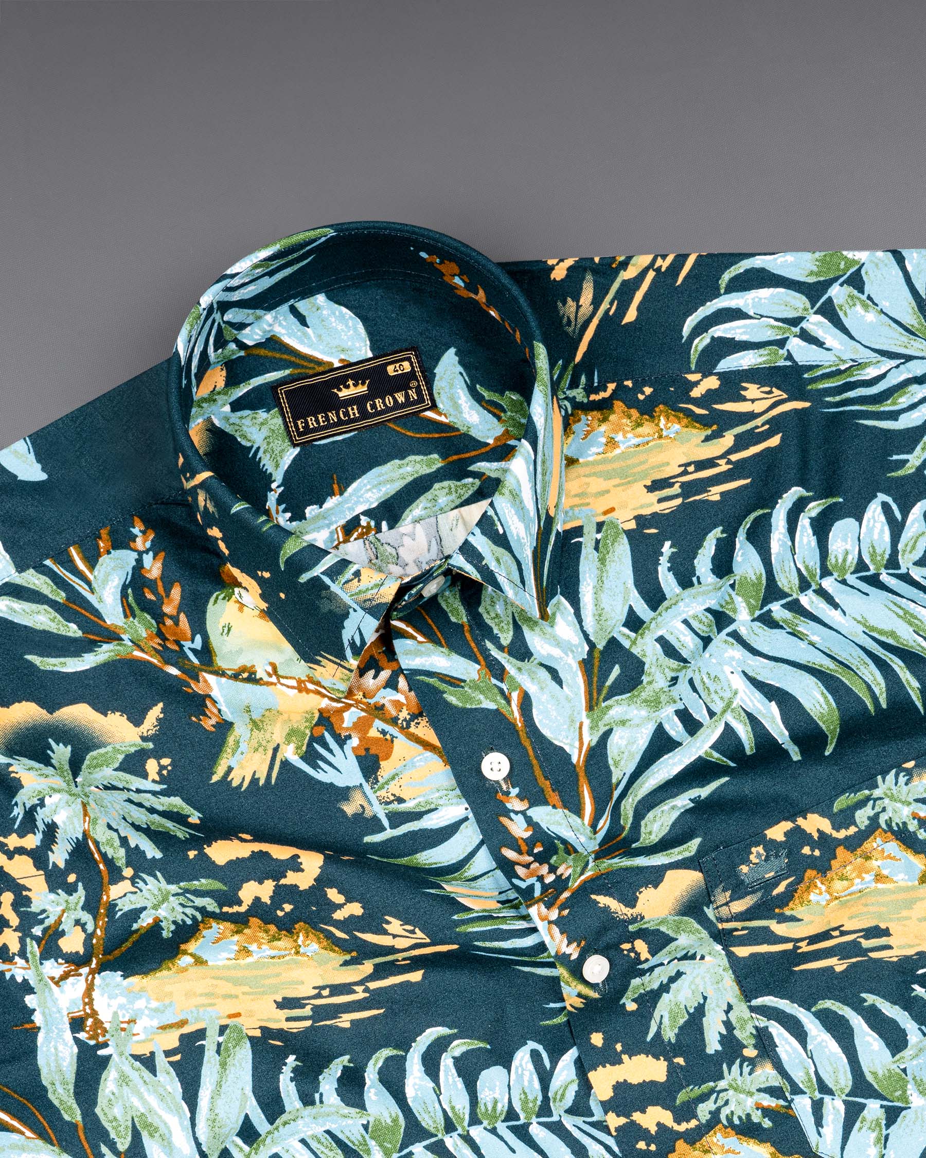 Firefly Tropical Printed Twill Premium Cotton Shirt 6672-38,6672-H-38,6672-39,6672-H-39,6672-40,6672-H-40,6672-42,6672-H-42,6672-44,6672-H-44,6672-46,6672-H-46,6672-48,6672-H-48,6672-50,6672-H-50,6672-52,6672-H-52