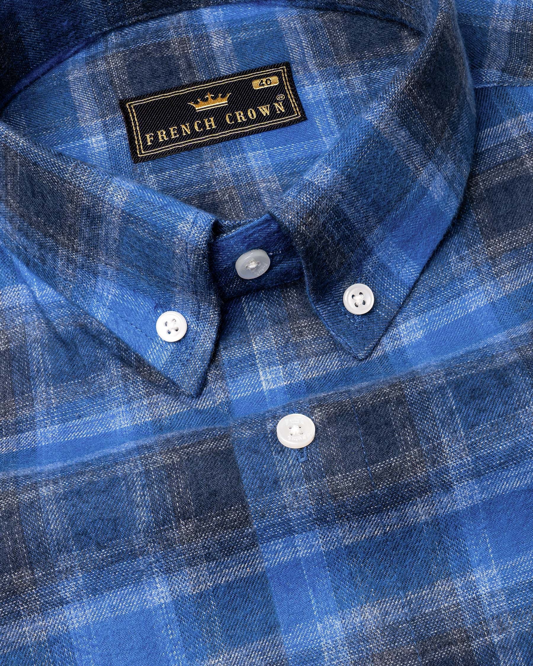 Tufts Blue and Cloud Burst Plaid Flannel Overshirt 6677-BD-38,6677-BD-H-38,6677-BD-39,6677-BD-H-39,6677-BD-40,6677-BD-H-40,6677-BD-42,6677-BD-H-42,6677-BD-44,6677-BD-H-44,6677-BD-46,6677-BD-H-46,6677-BD-48,6677-BD-H-48,6677-BD-50,6677-BD-H-50,6677-BD-52,6677-BD-H-52