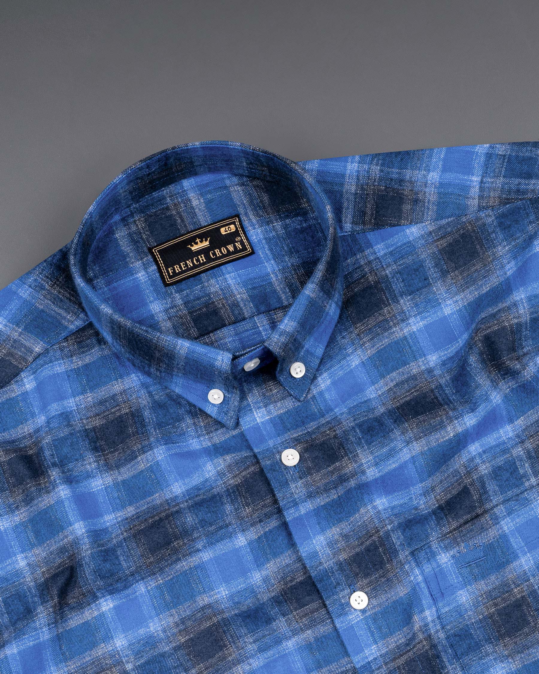 Tufts Blue and Cloud Burst Plaid Flannel Overshirt 6677-BD-38,6677-BD-H-38,6677-BD-39,6677-BD-H-39,6677-BD-40,6677-BD-H-40,6677-BD-42,6677-BD-H-42,6677-BD-44,6677-BD-H-44,6677-BD-46,6677-BD-H-46,6677-BD-48,6677-BD-H-48,6677-BD-50,6677-BD-H-50,6677-BD-52,6677-BD-H-52