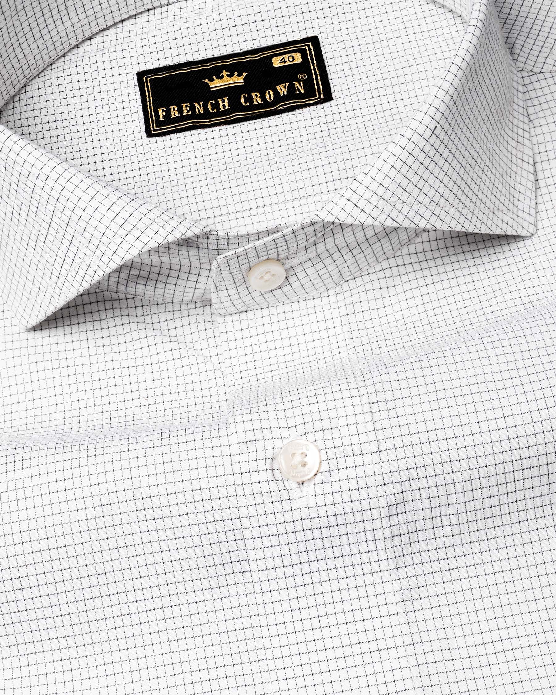 White with Black Micro Checkered Premium Cotton Shirt 6690-CA-38,6690-CA-38,6690-CA-39,6690-CA-39,6690-CA-40,6690-CA-40,6690-CA-42,6690-CA-42,6690-CA-44,6690-CA-44,6690-CA-46,6690-CA-46,6690-CA-48,6690-CA-48,6690-CA-50,6690-CA-50,6690-CA-52,6690-CA-52