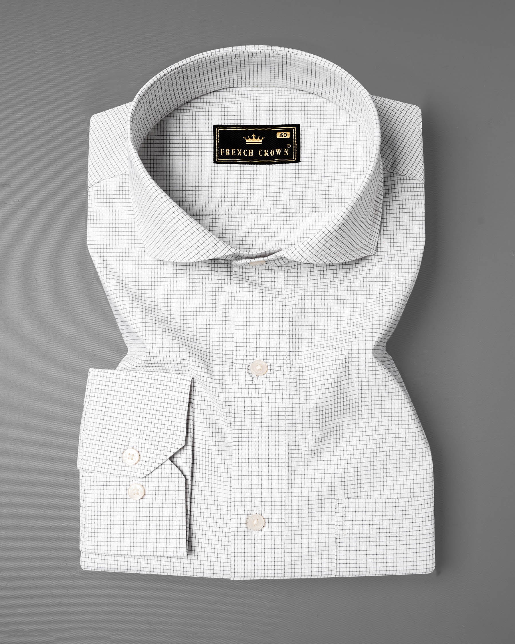 White with Black Micro Checkered Premium Cotton Shirt 6690-CA-38,6690-CA-38,6690-CA-39,6690-CA-39,6690-CA-40,6690-CA-40,6690-CA-42,6690-CA-42,6690-CA-44,6690-CA-44,6690-CA-46,6690-CA-46,6690-CA-48,6690-CA-48,6690-CA-50,6690-CA-50,6690-CA-52,6690-CA-52