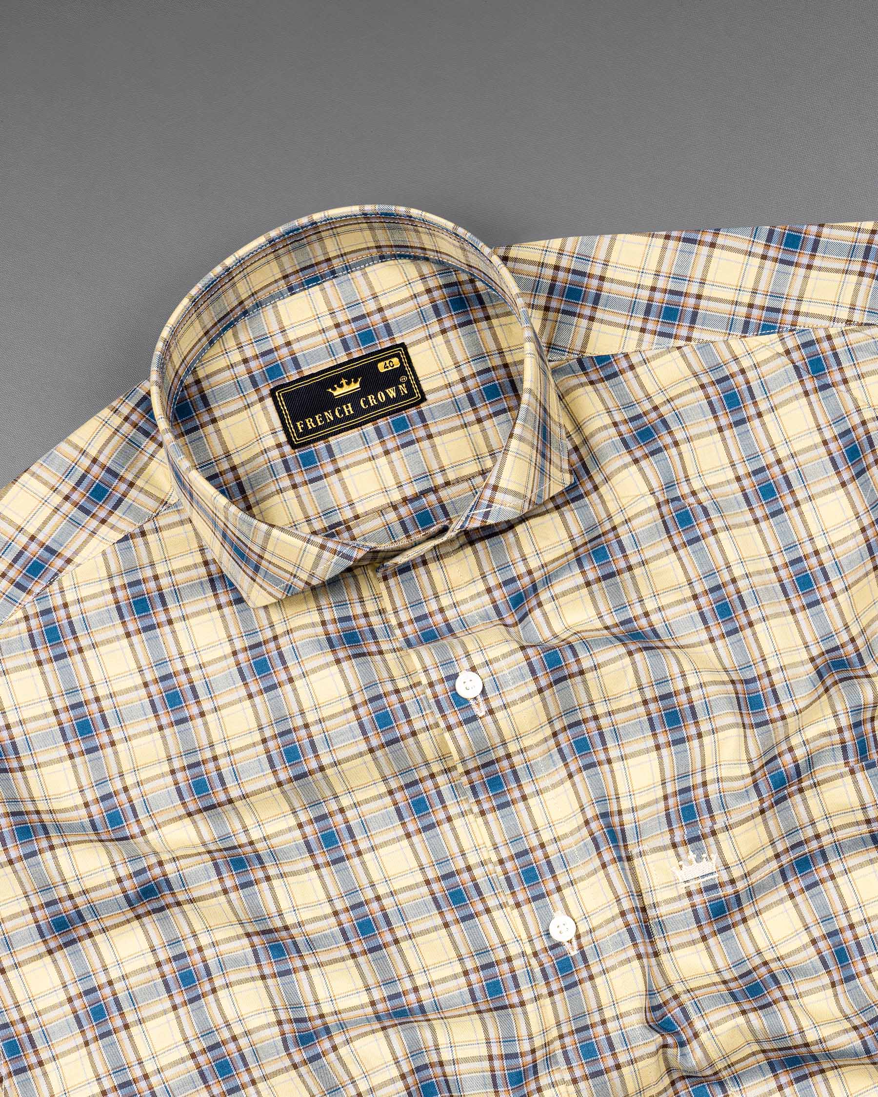 Double Pearl Beige and Astral Blue Plaid Twill Textured Premium Cotton Shirt 6691-CA-38,6691-CA-38,6691-CA-39,6691-CA-39,6691-CA-40,6691-CA-40,6691-CA-42,6691-CA-42,6691-CA-44,6691-CA-44,6691-CA-46,6691-CA-46,6691-CA-48,6691-CA-48,6691-CA-50,6691-CA-50,6691-CA-52,6691-CA-52