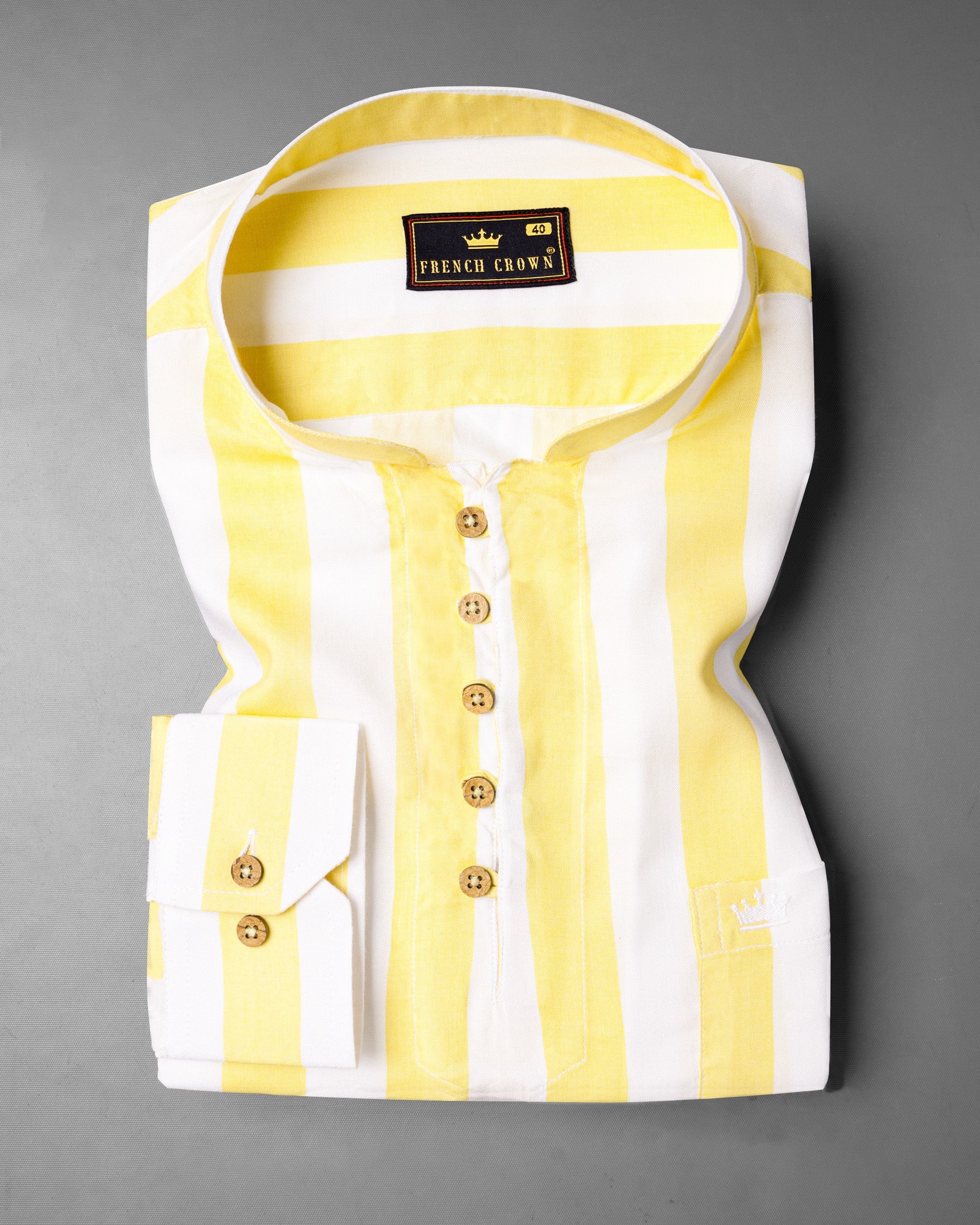 Sandwisp Yellow Striped Tencel Kurta Shirt 6746-KS-38,6746-KS-38,6746-KS-39,6746-KS-39,6746-KS-40,6746-KS-40,6746-KS-42,6746-KS-42,6746-KS-44,6746-KS-44,6746-KS-46,6746-KS-46,6746-KS-48,6746-KS-48,6746-KS-50,6746-KS-50,6746-KS-52,6746-KS-52